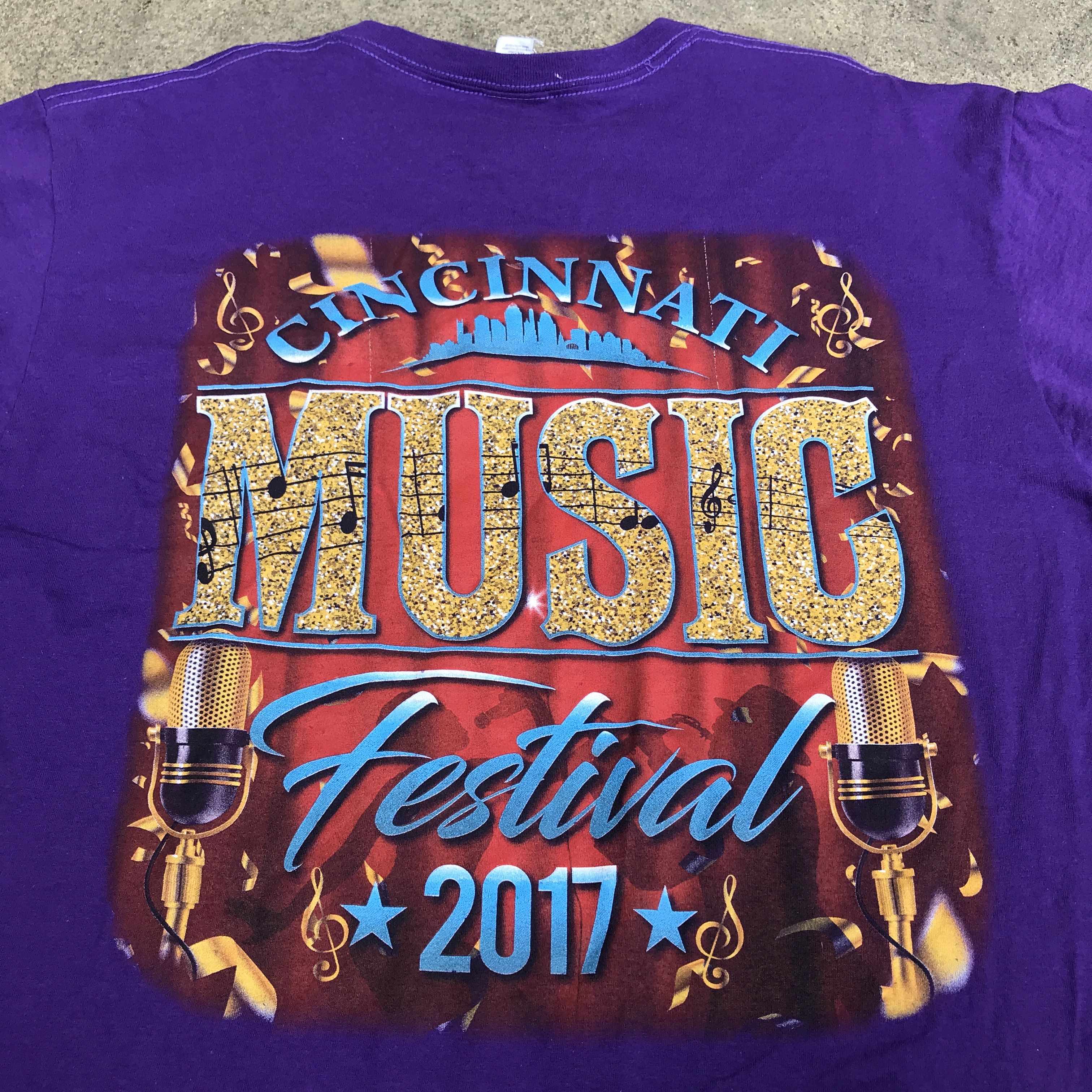 Band Tees × Rap Tees 2017 Mary J Blige Cincinnati Music Festival Promo Tee Size US L / EU 52-54 / 3 - 5 Thumbnail