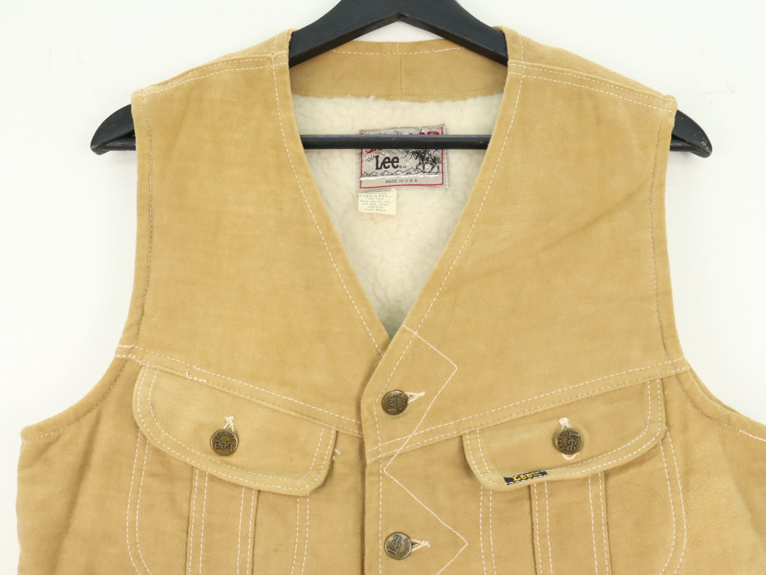 Lee Vintage 60's LEE Storm Rider Suede Sherpa Vest MADE IN USA Size US M / EU 48-50 / 2 - 7 Thumbnail