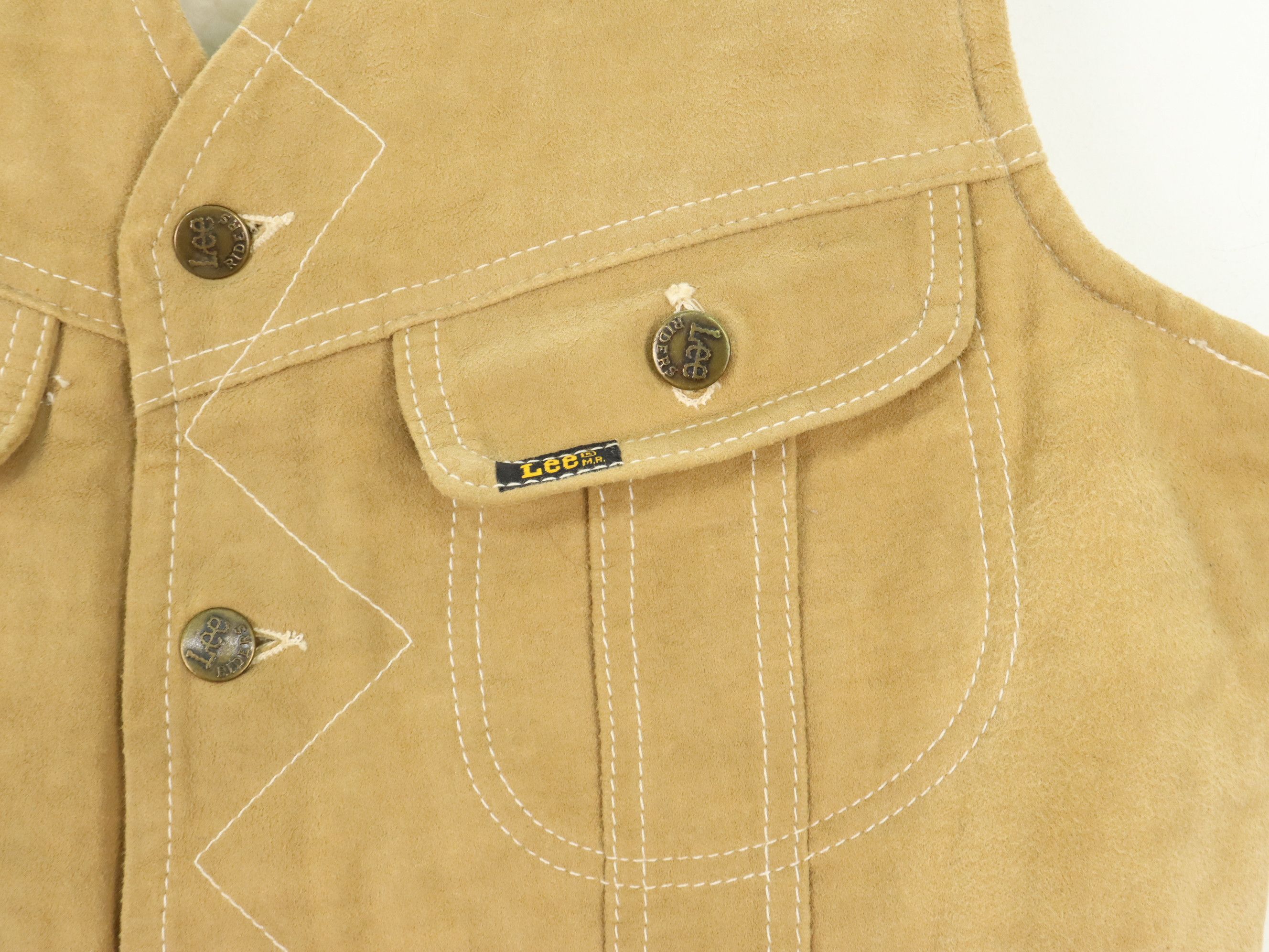 Lee Vintage 60's LEE Storm Rider Suede Sherpa Vest MADE IN USA Size US M / EU 48-50 / 2 - 10 Thumbnail