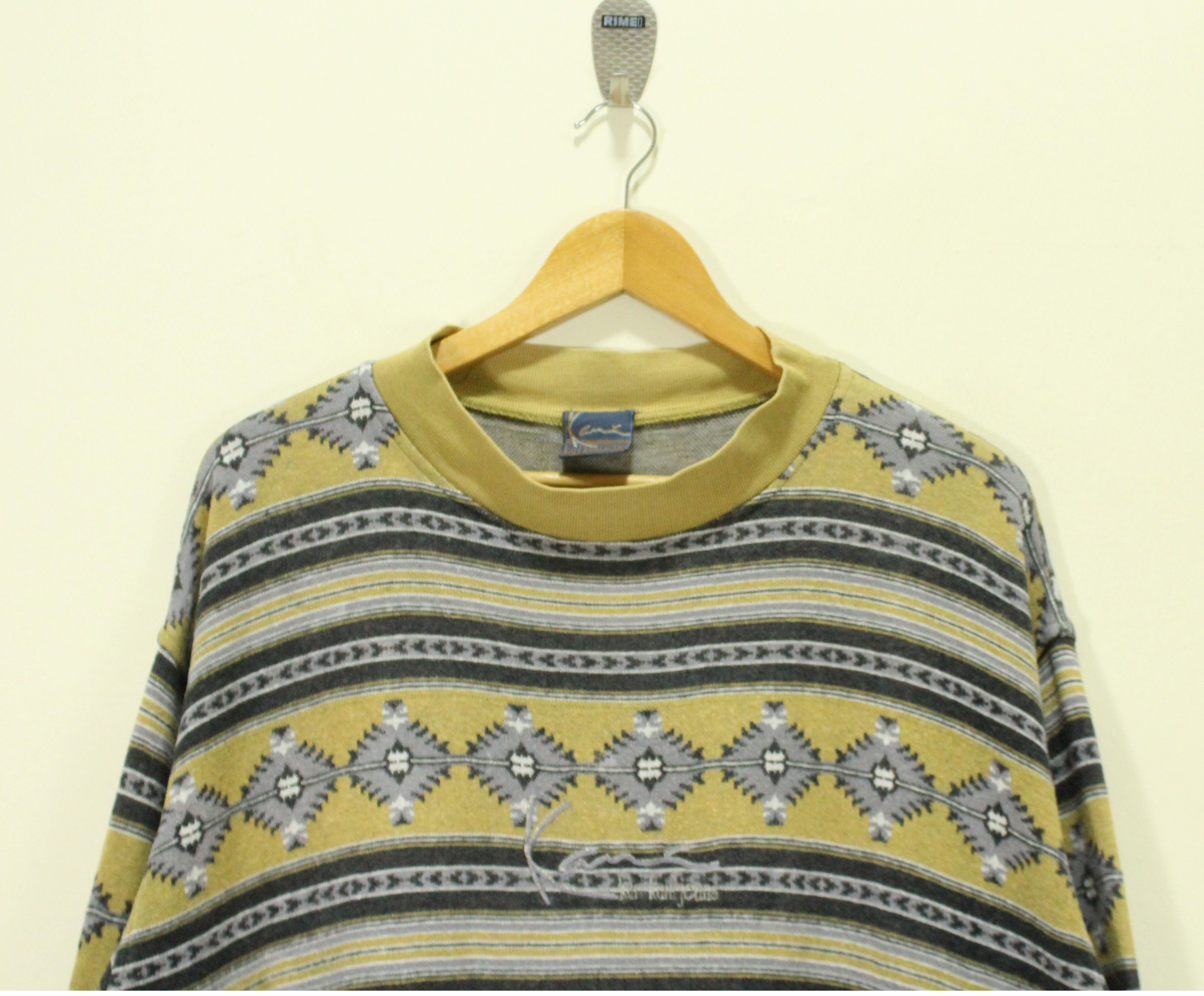 Karl Kani Vintage KARL KANI Shirt Aztec Tribal Quarter Sleeve Size US L / EU 52-54 / 3 - 2 Thumbnail