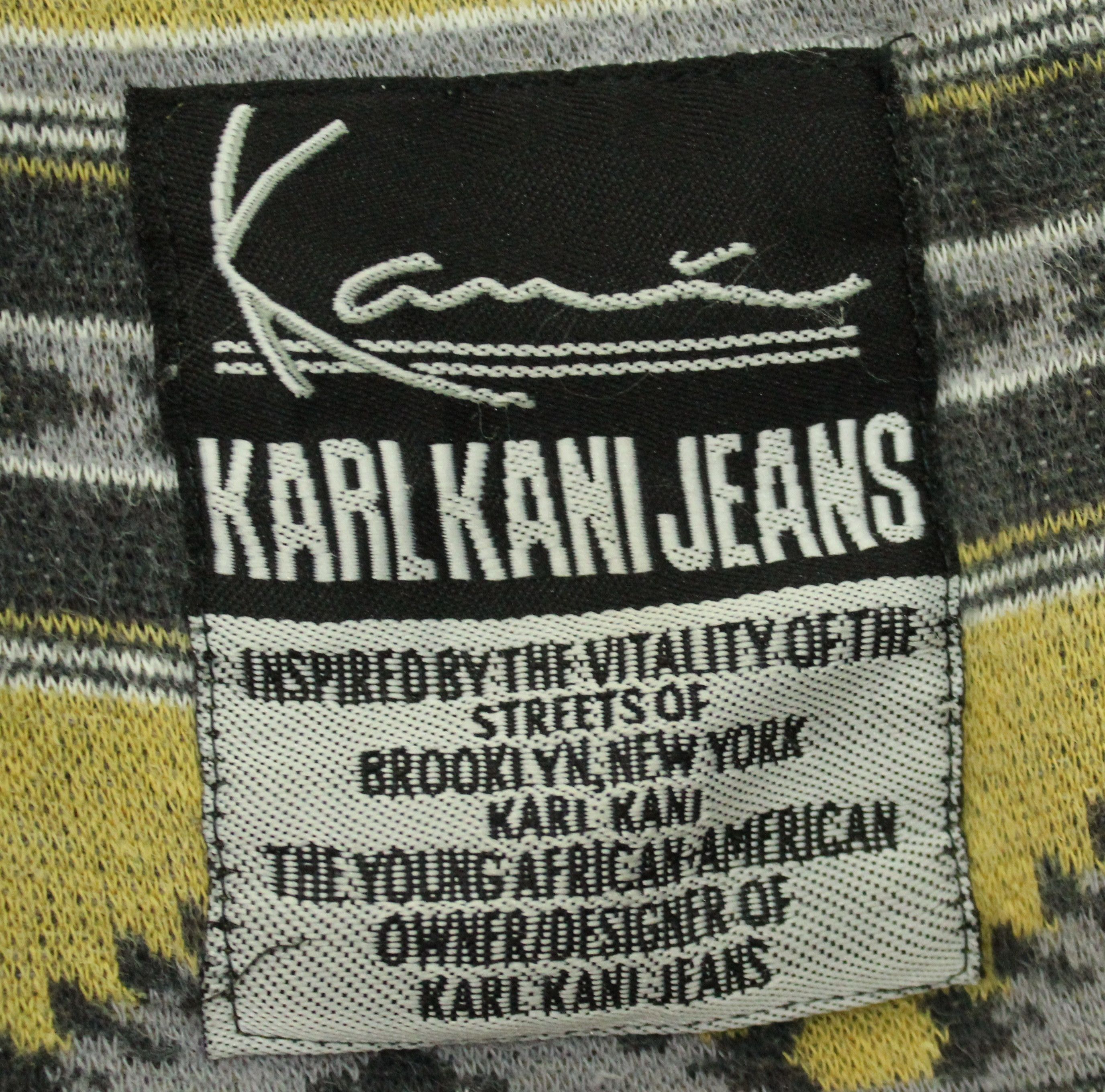 Karl Kani Vintage KARL KANI Shirt Aztec Tribal Quarter Sleeve Size US L / EU 52-54 / 3 - 11 Thumbnail