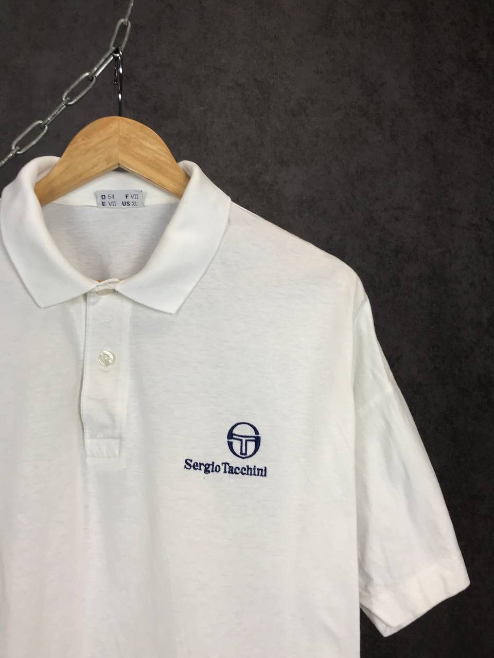 Sergio Tacchini × Vintage Sergio Tacchini vintage sportwear Andre Agassi polo tee Size US XL / EU 56 / 4 - 2 Thumbnail