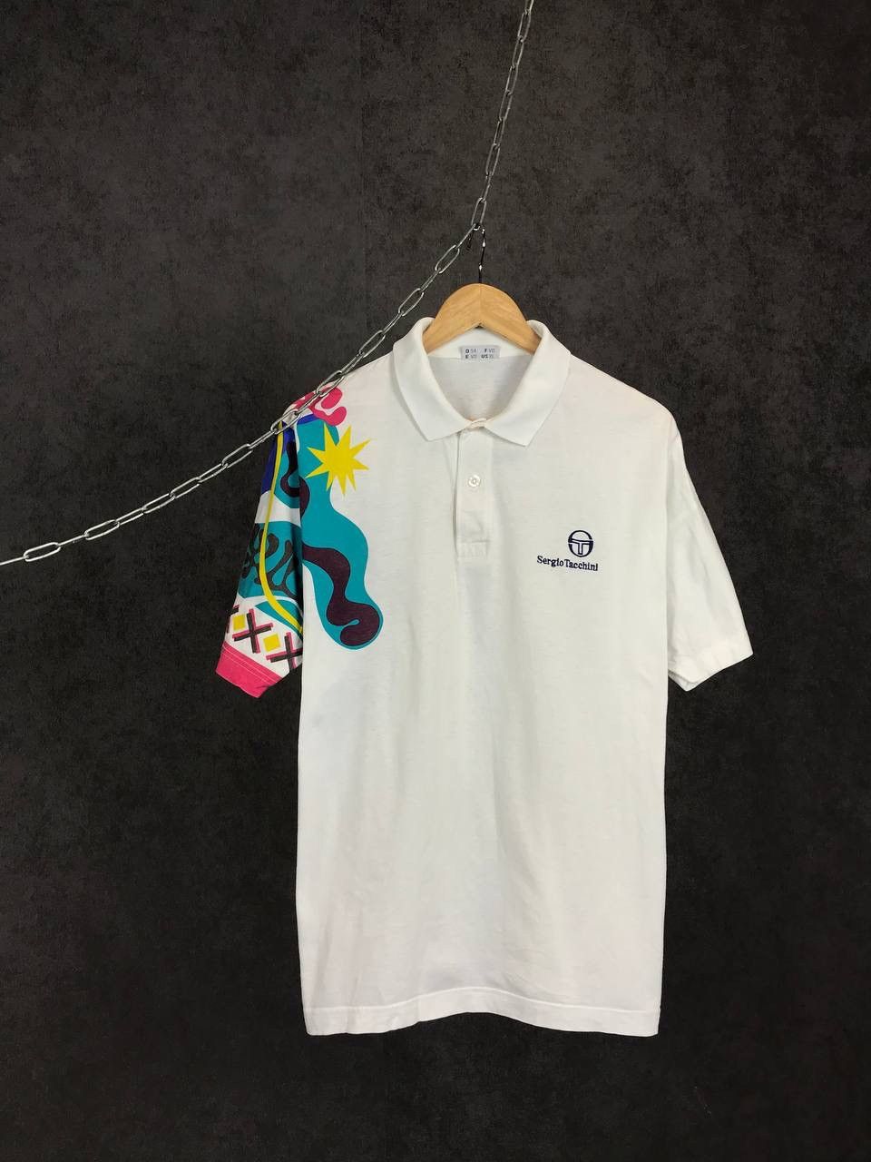Sergio Tacchini × Vintage Sergio Tacchini vintage sportwear Andre Agassi polo tee Size US XL / EU 56 / 4 - 1 Thumbnail