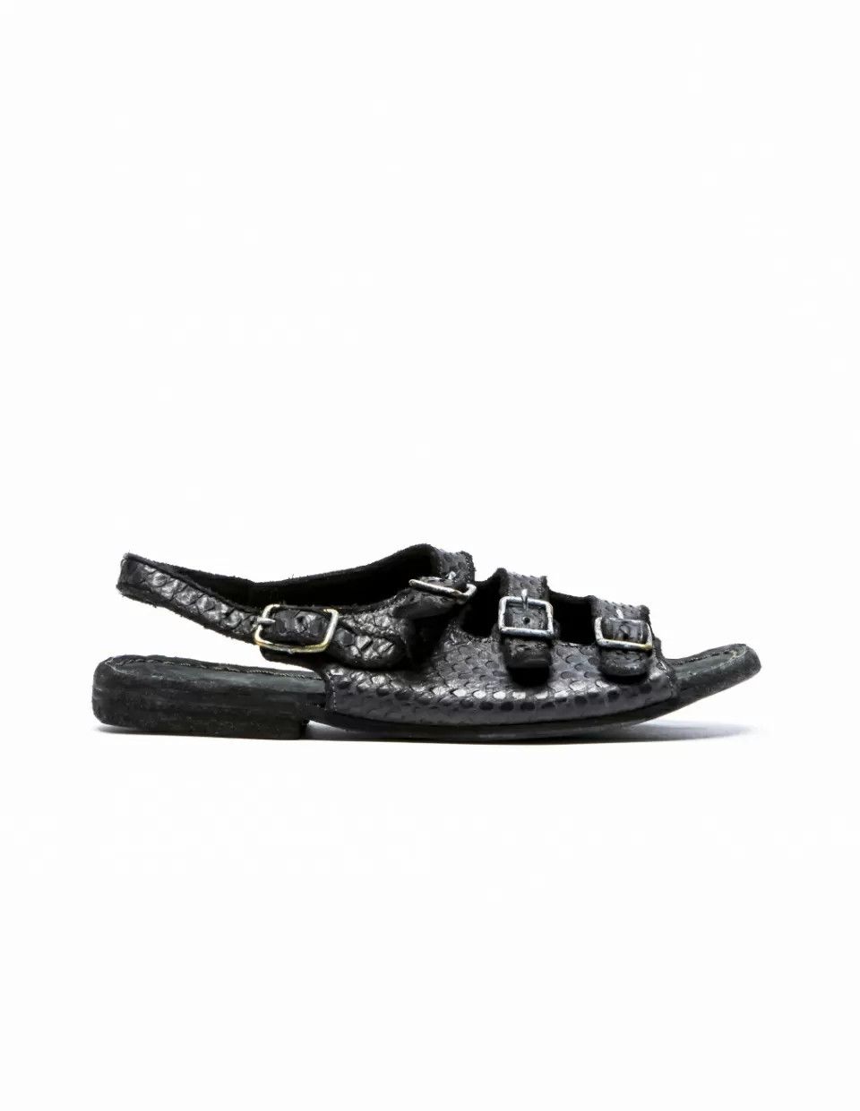 CHRISTIAN PEAU PYTHON SKIN SANDALS.Like Guidi or Uma Wang Size US 8.5 / IT 38.5 - 1 Thumbnail