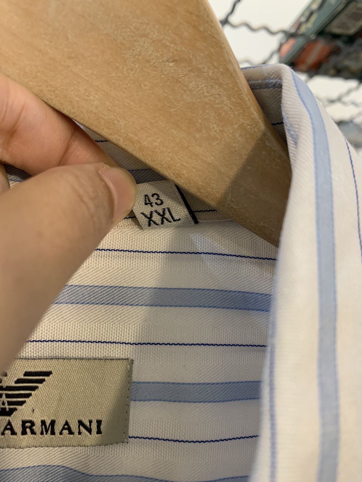 Giorgio Armani Giorgio Armani stripe Shirt Size US XXL / EU 58 / 5 - 13 Thumbnail