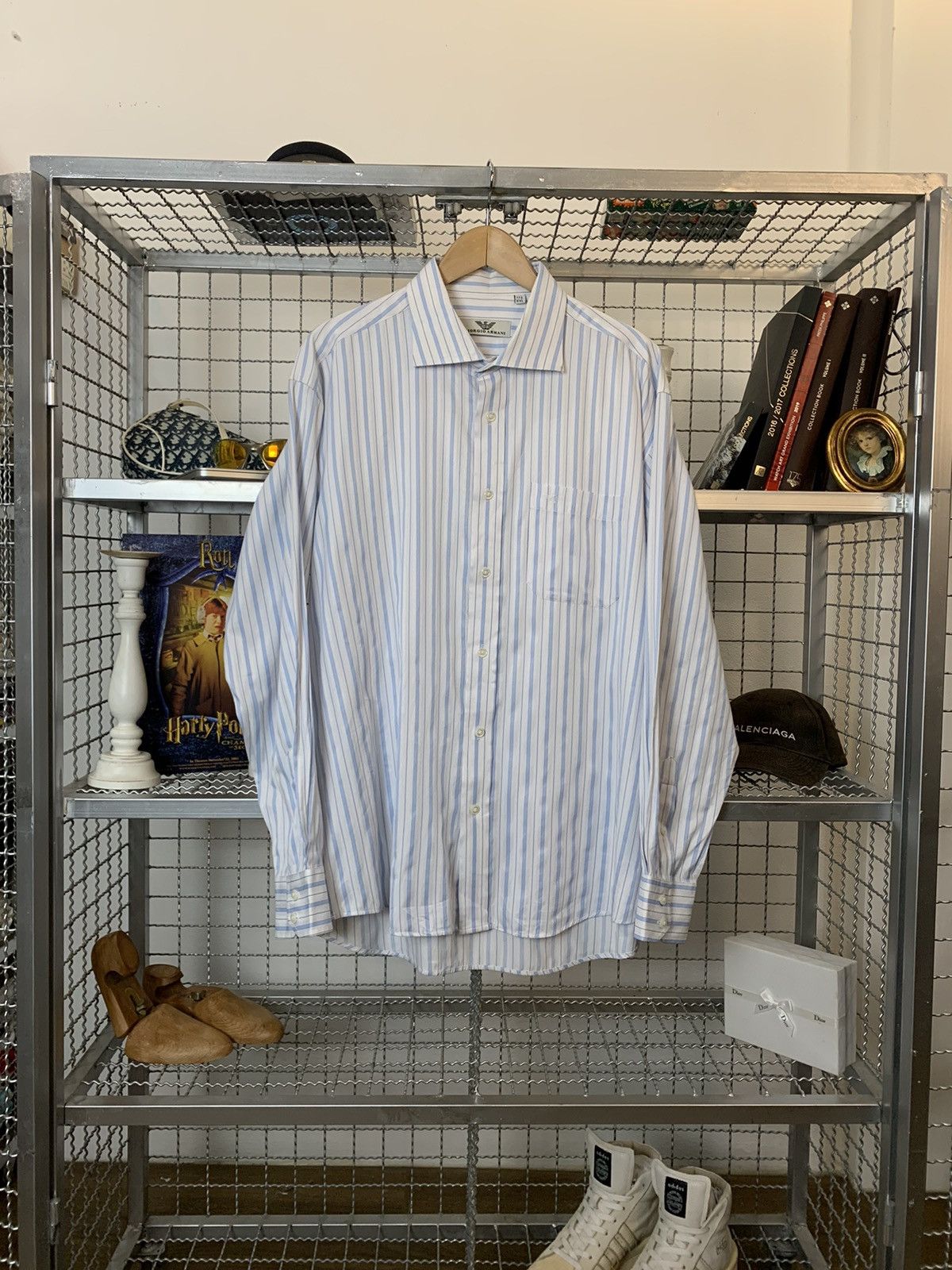 Giorgio Armani Giorgio Armani stripe Shirt Size US XXL / EU 58 / 5 - 2 Thumbnail