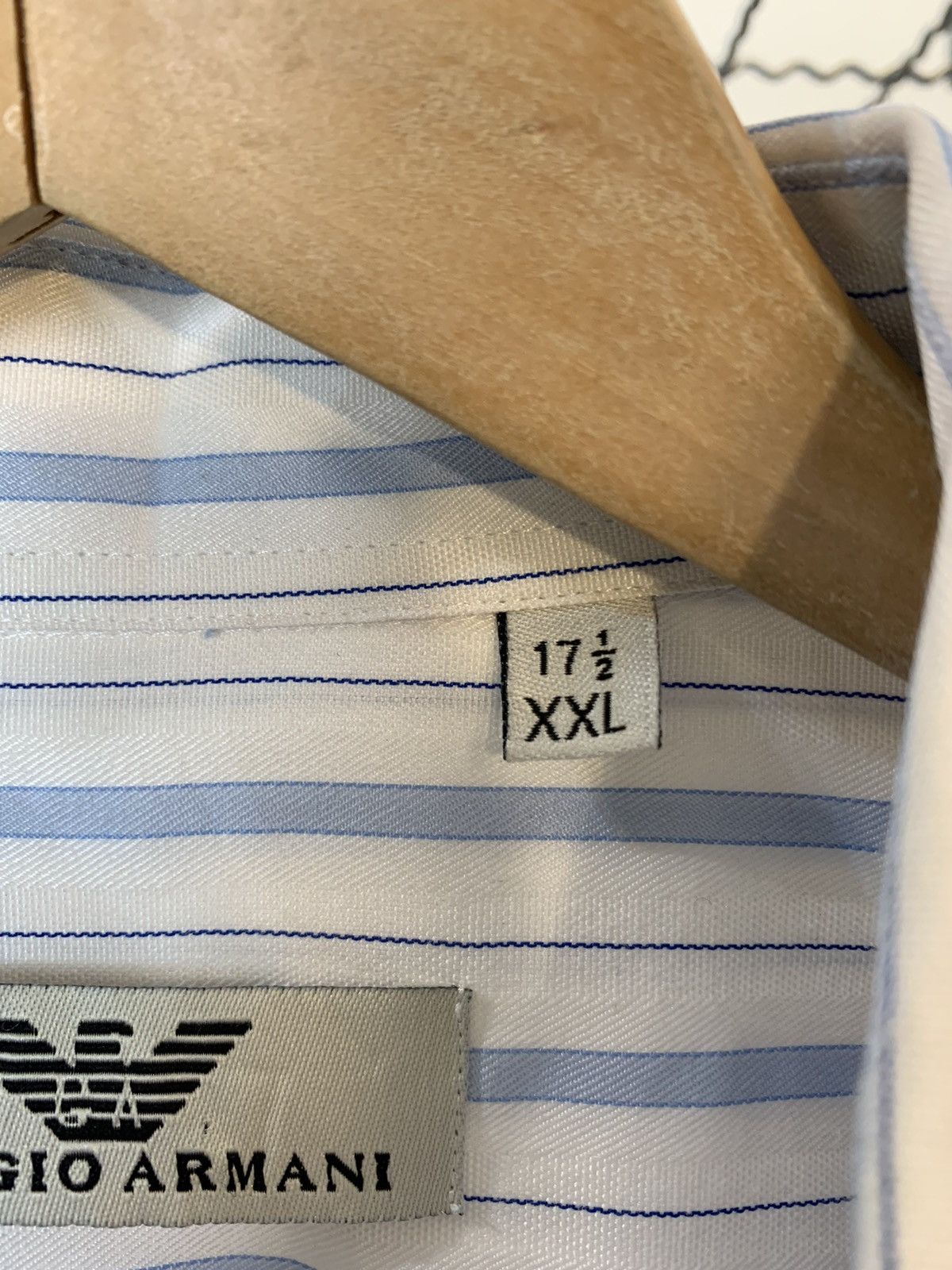 Giorgio Armani Giorgio Armani stripe Shirt Size US XXL / EU 58 / 5 - 12 Thumbnail