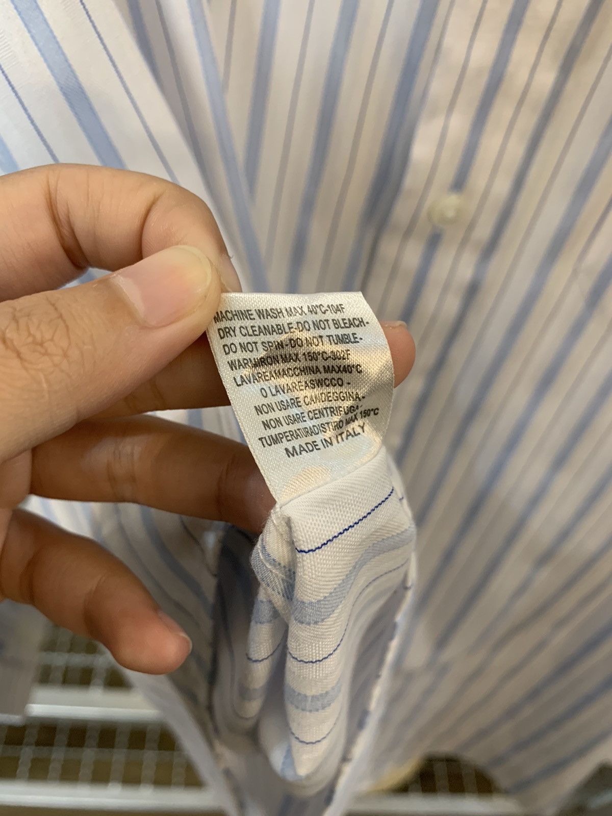 Giorgio Armani Giorgio Armani stripe Shirt Size US XXL / EU 58 / 5 - 18 Thumbnail