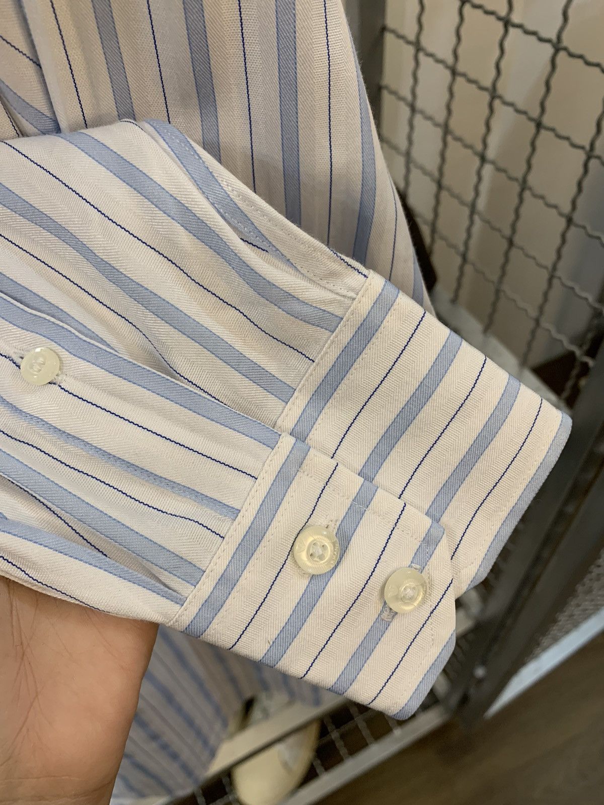 Giorgio Armani Giorgio Armani stripe Shirt Size US XXL / EU 58 / 5 - 19 Thumbnail