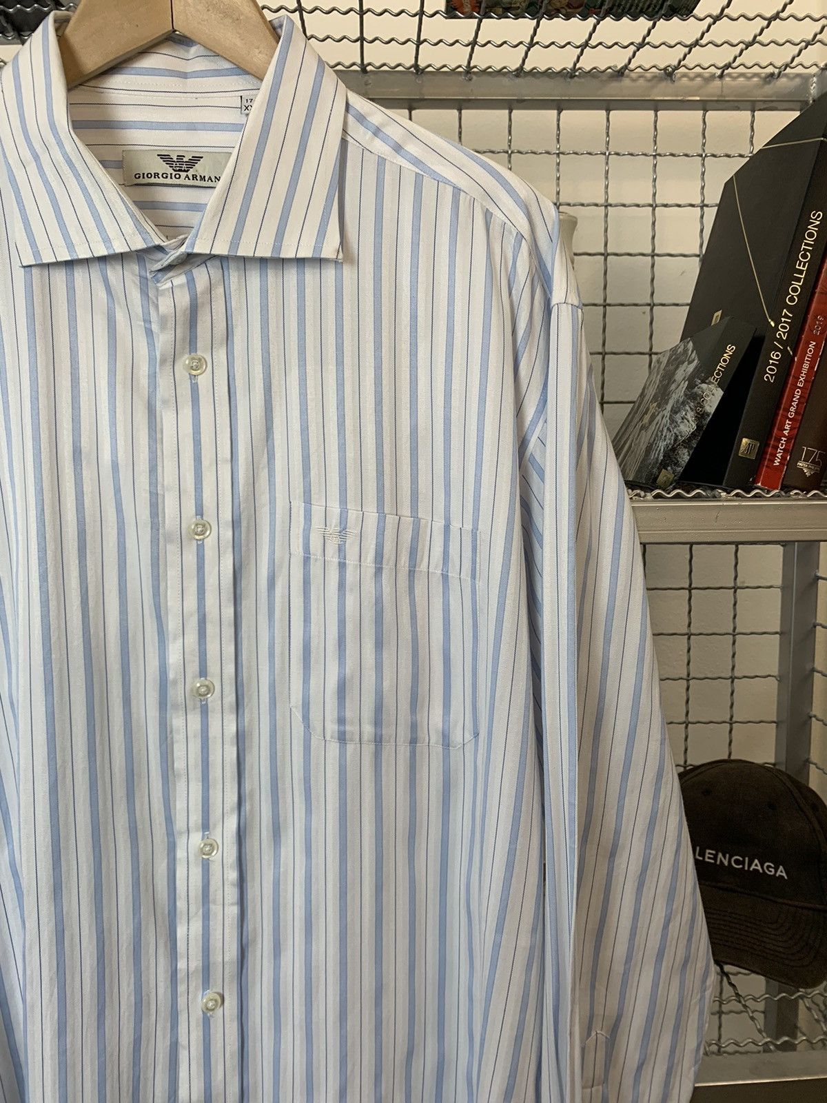 Giorgio Armani Giorgio Armani stripe Shirt Size US XXL / EU 58 / 5 - 5 Thumbnail