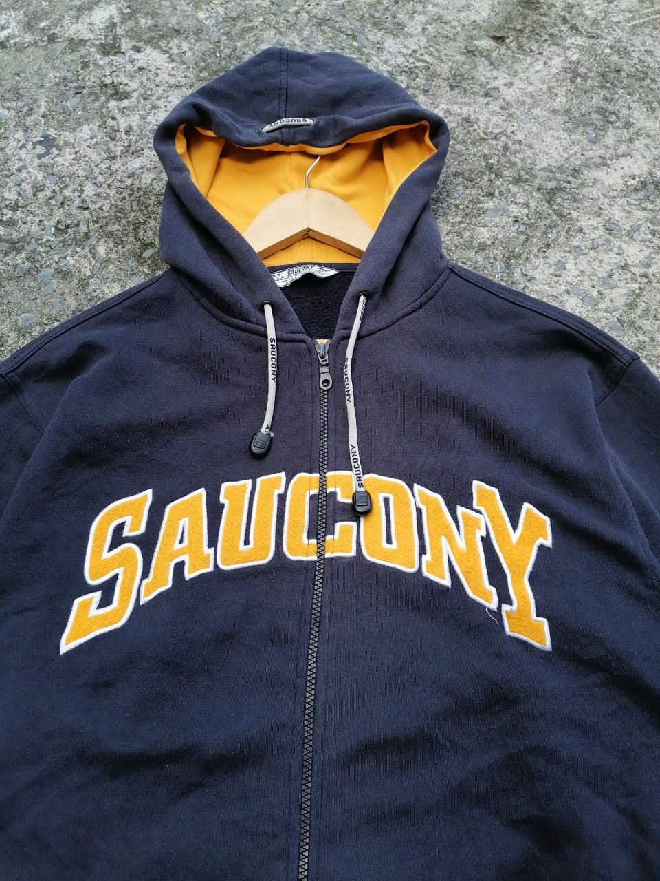 Saucony Saucony Spellout Zipper Hoodie Size US M / EU 48-50 / 2 - 2 Thumbnail