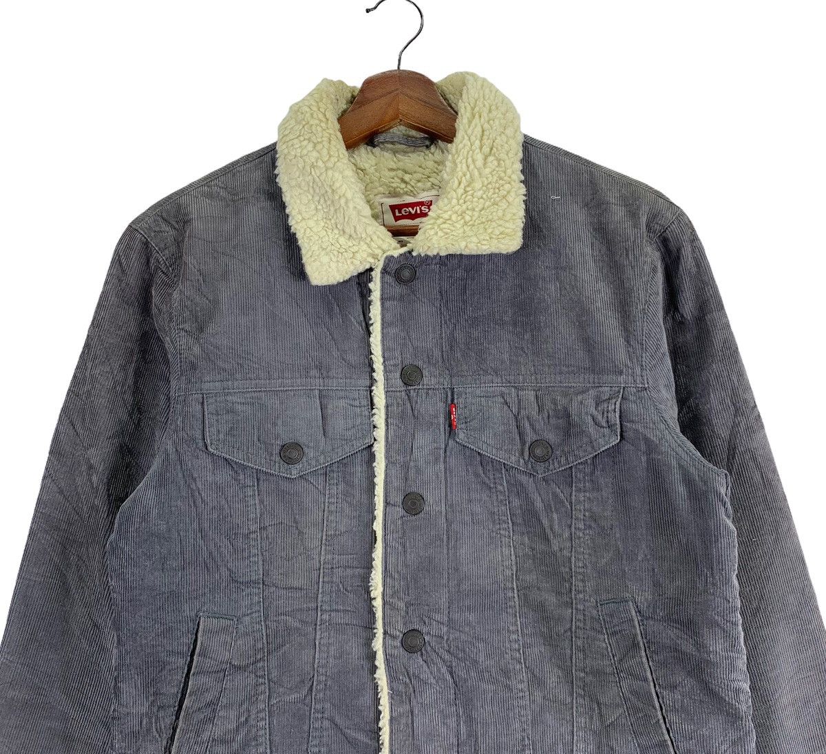 Levi's × Vintage VINTAGE LEVIS CORDUROY SHERPA TRUCKER JACKET Size US S / EU 44-46 / 1 - 3 Thumbnail