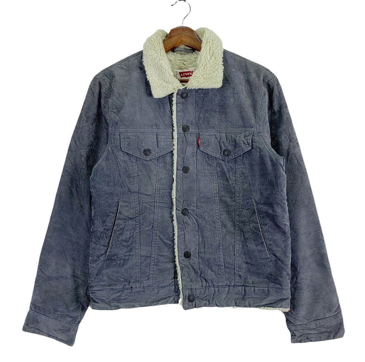 Levi's × Vintage VINTAGE LEVIS CORDUROY SHERPA TRUCKER JACKET Size US S / EU 44-46 / 1 - 1 Thumbnail