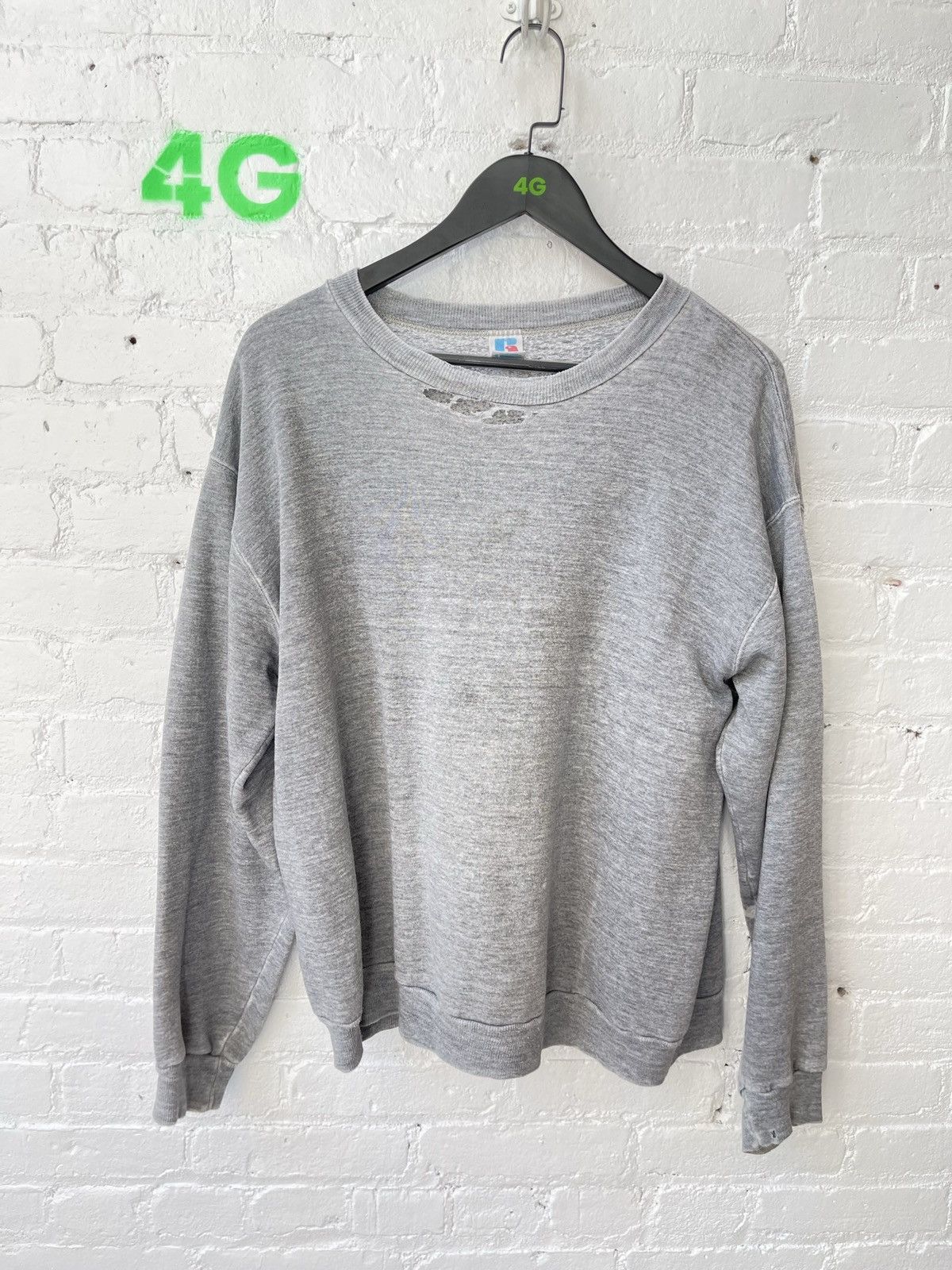 Vintage 90s THRASHED PAPER THIN COZY SOFT SWEATER 4Gseller