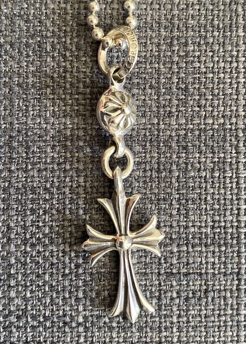 Chrome Hearts Chrome Hearts Ball Tiny Cross Pendant + Chain | Grailed