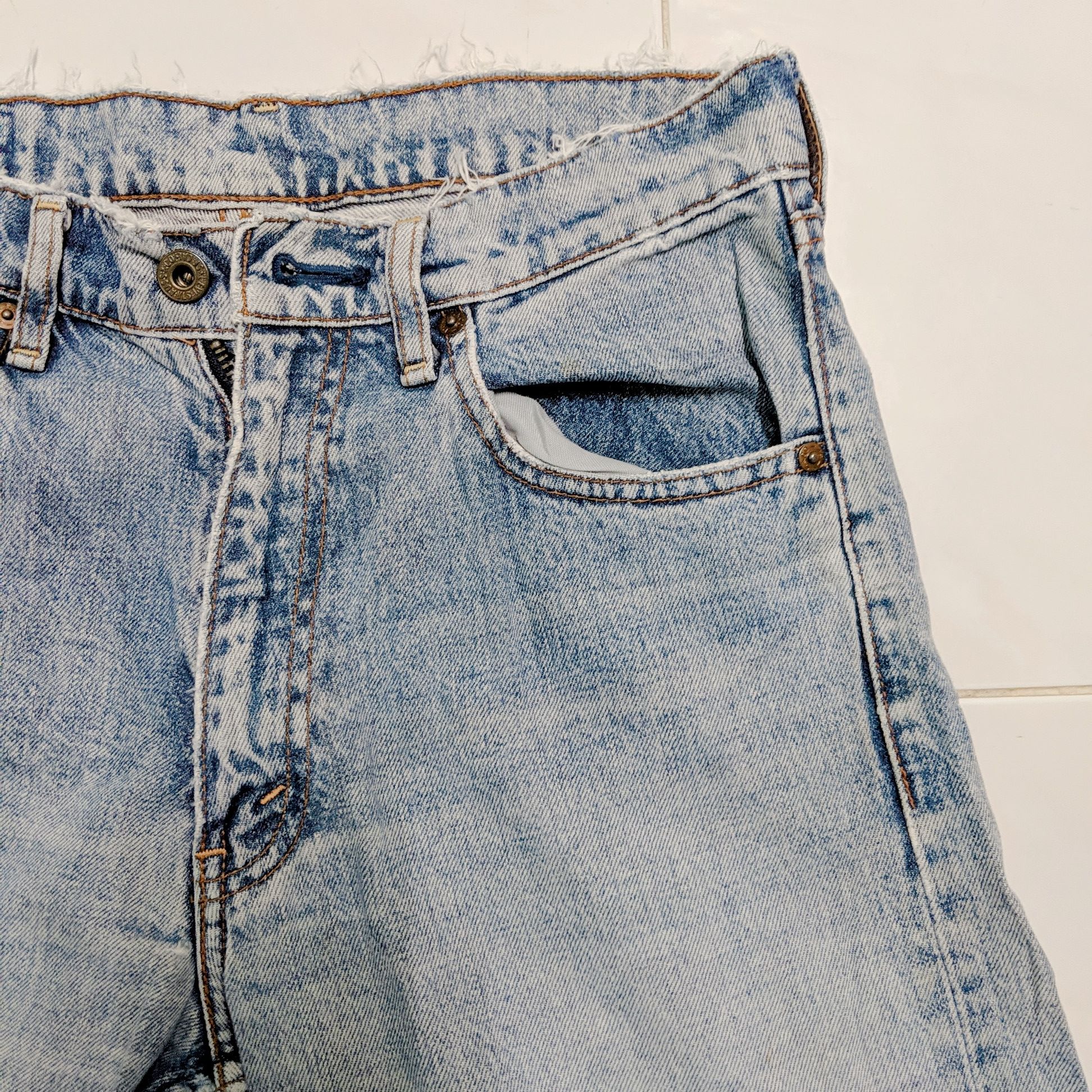 Jean × Levi's × Vintage Vintage Levis Faded Distressed Denim Jean Pants Size US 30 / EU 46 - 7 Thumbnail