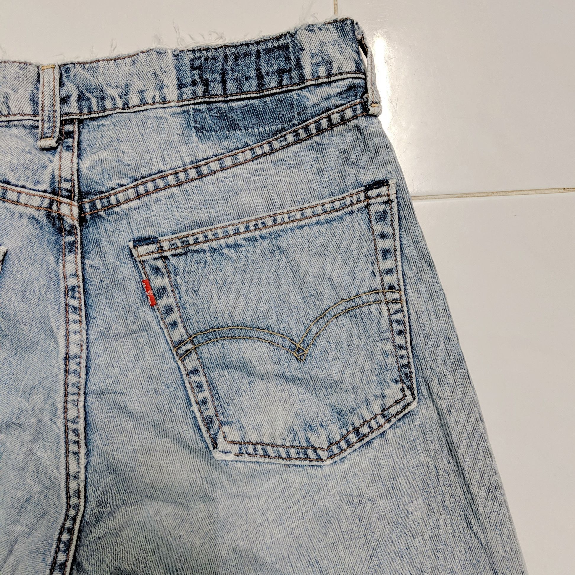 Jean × Levi's × Vintage Vintage Levis Faded Distressed Denim Jean Pants Size US 30 / EU 46 - 9 Thumbnail