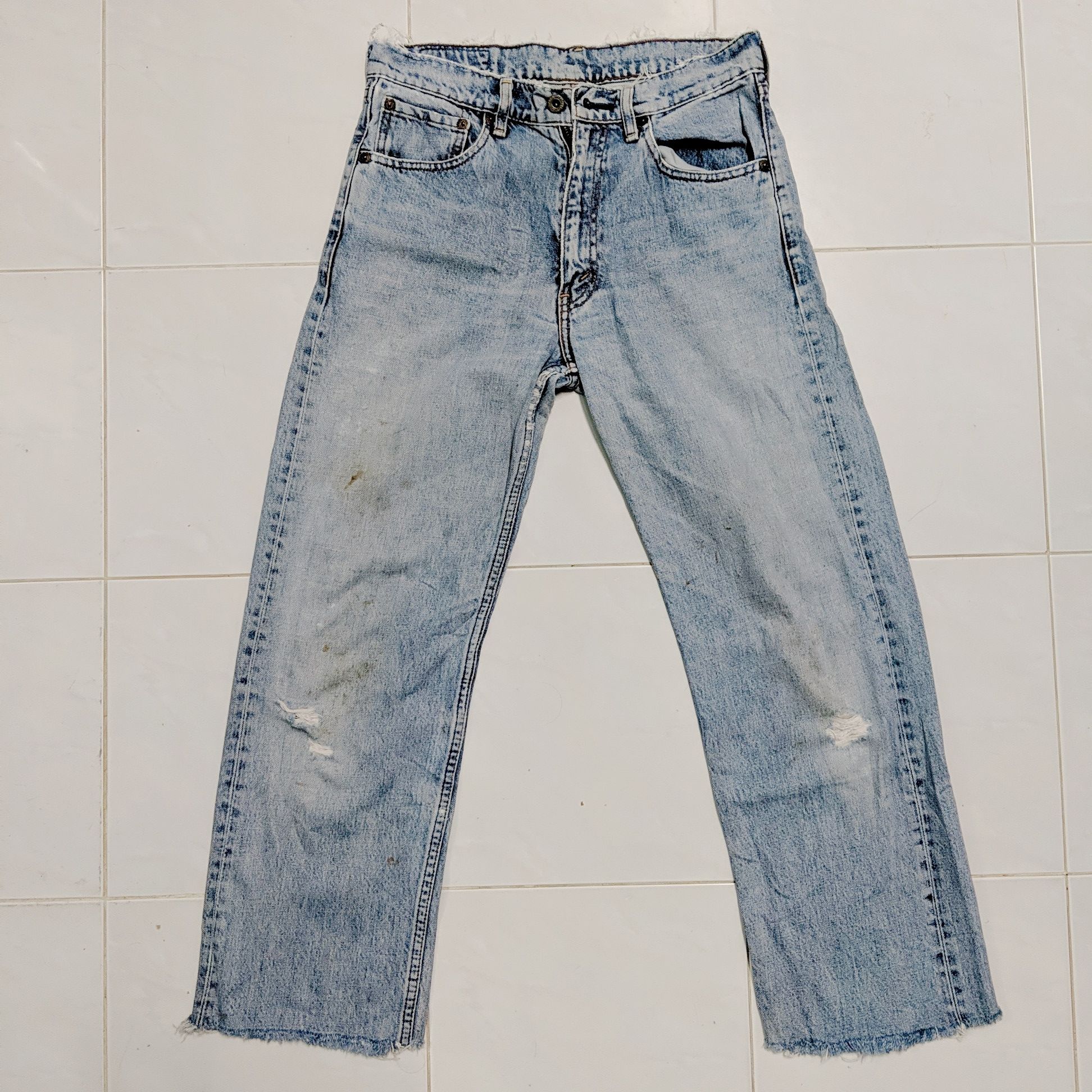 Jean × Levi's × Vintage Vintage Levis Faded Distressed Denim Jean Pants Size US 30 / EU 46 - 1 Thumbnail