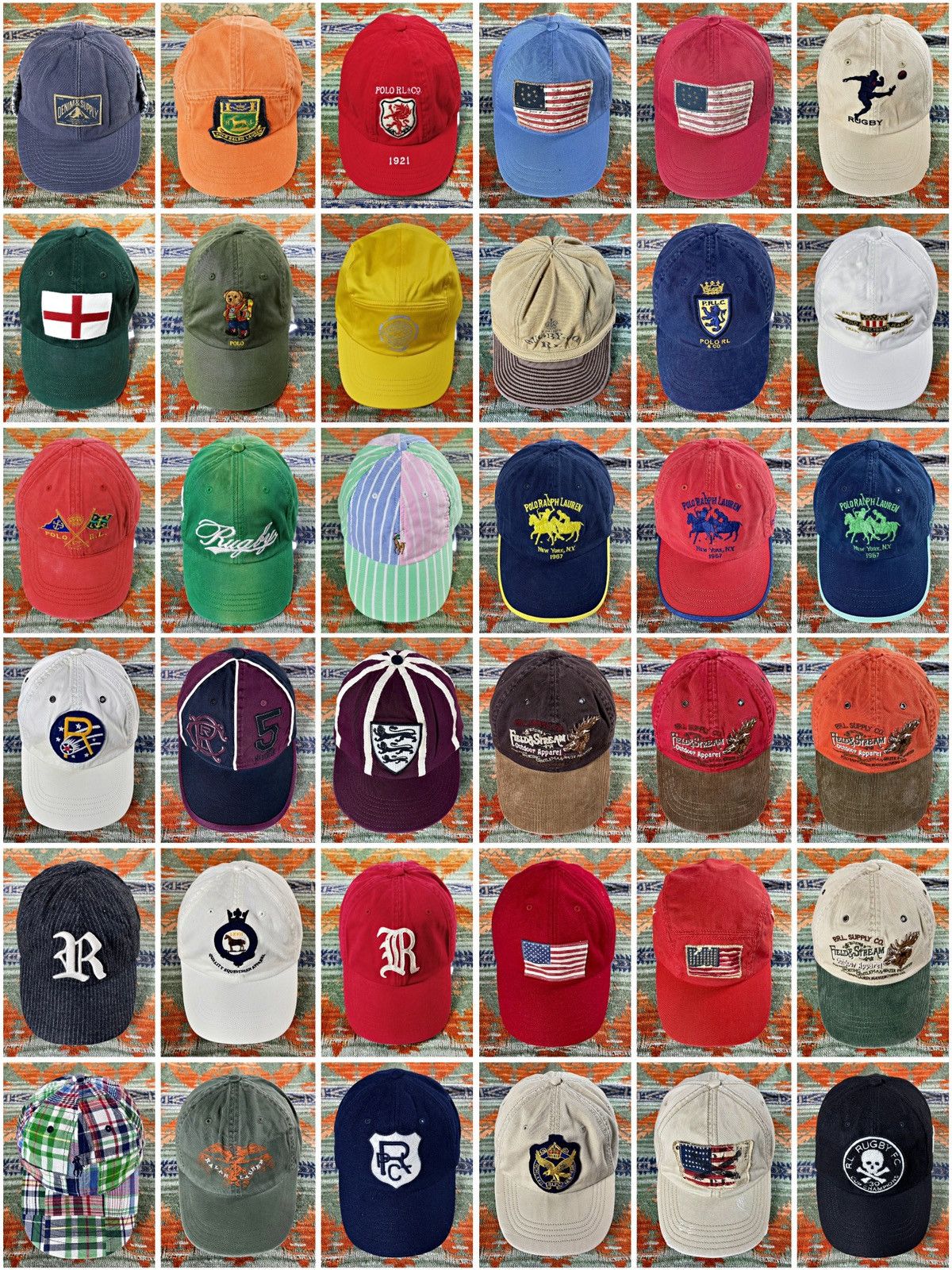 Polo Ralph Lauren Polo Ralph Lauren Spain Flag Baseball Hat Cap Size ONE SIZE - 10 Thumbnail