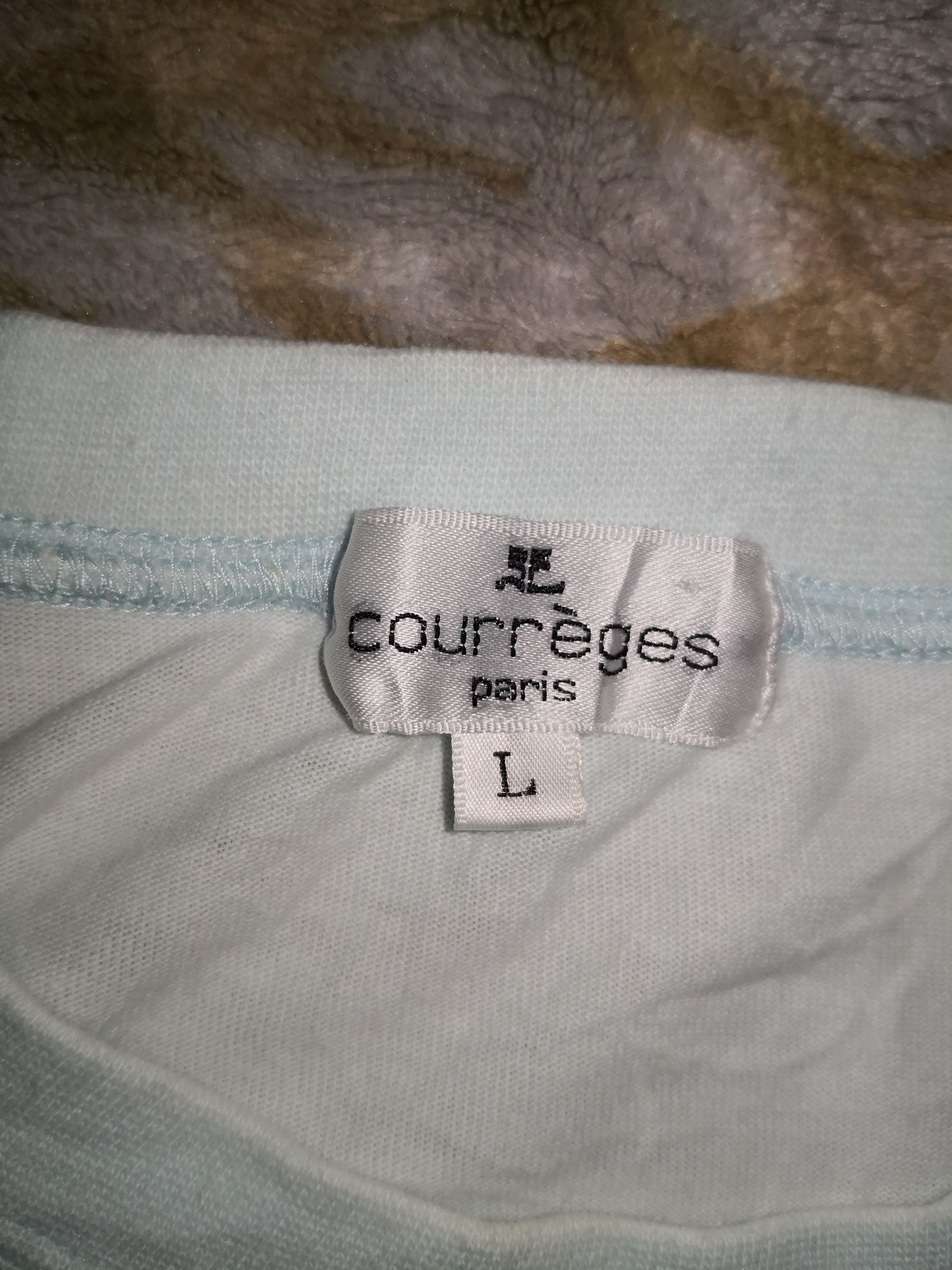 Courreges × Designer Courreges Embroidery logo x Big Logo x T shirt Size US L / EU 52-54 / 3 - 9 Thumbnail