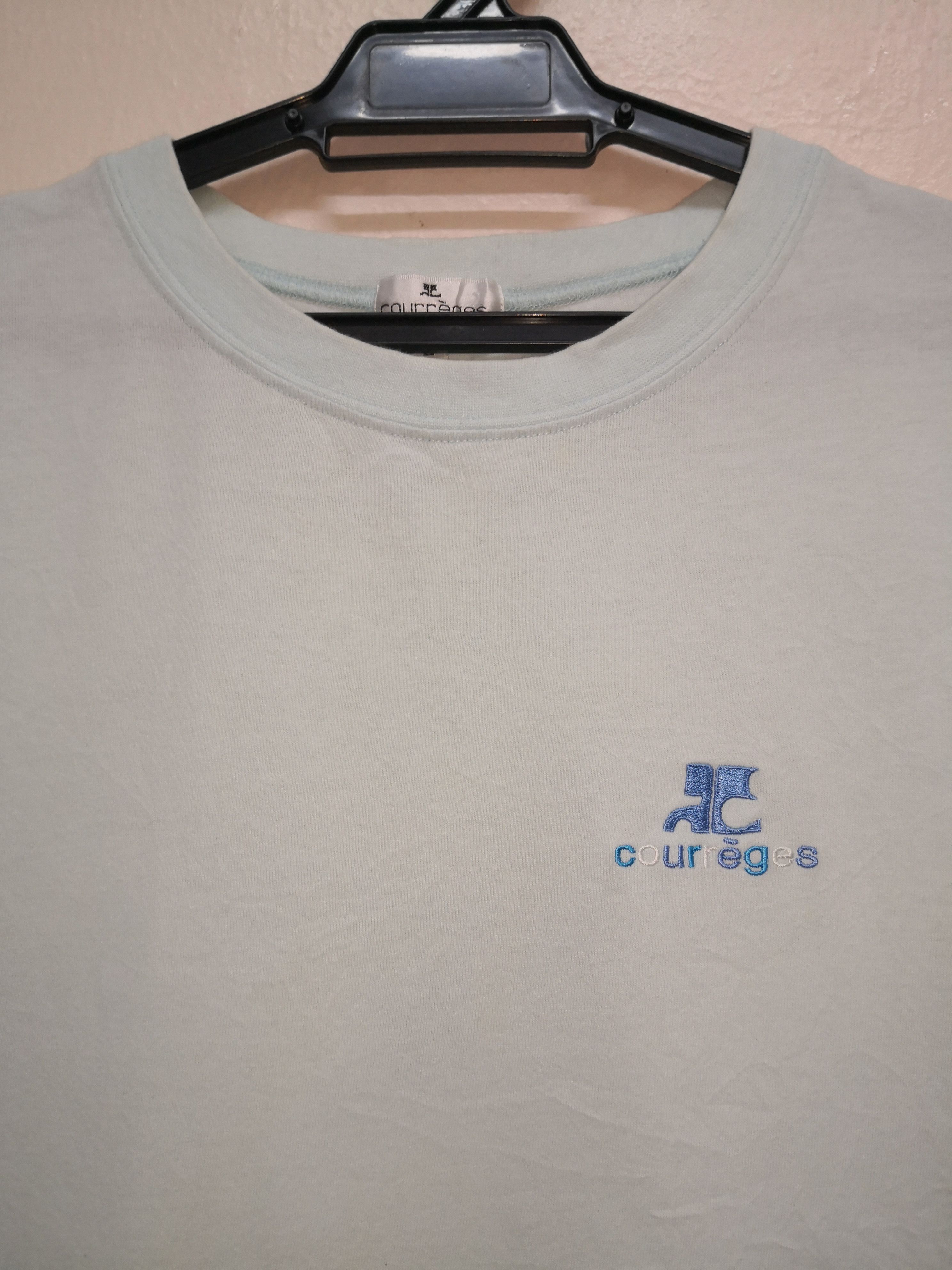 Courreges × Designer Courreges Embroidery logo x Big Logo x T shirt Size US L / EU 52-54 / 3 - 6 Thumbnail