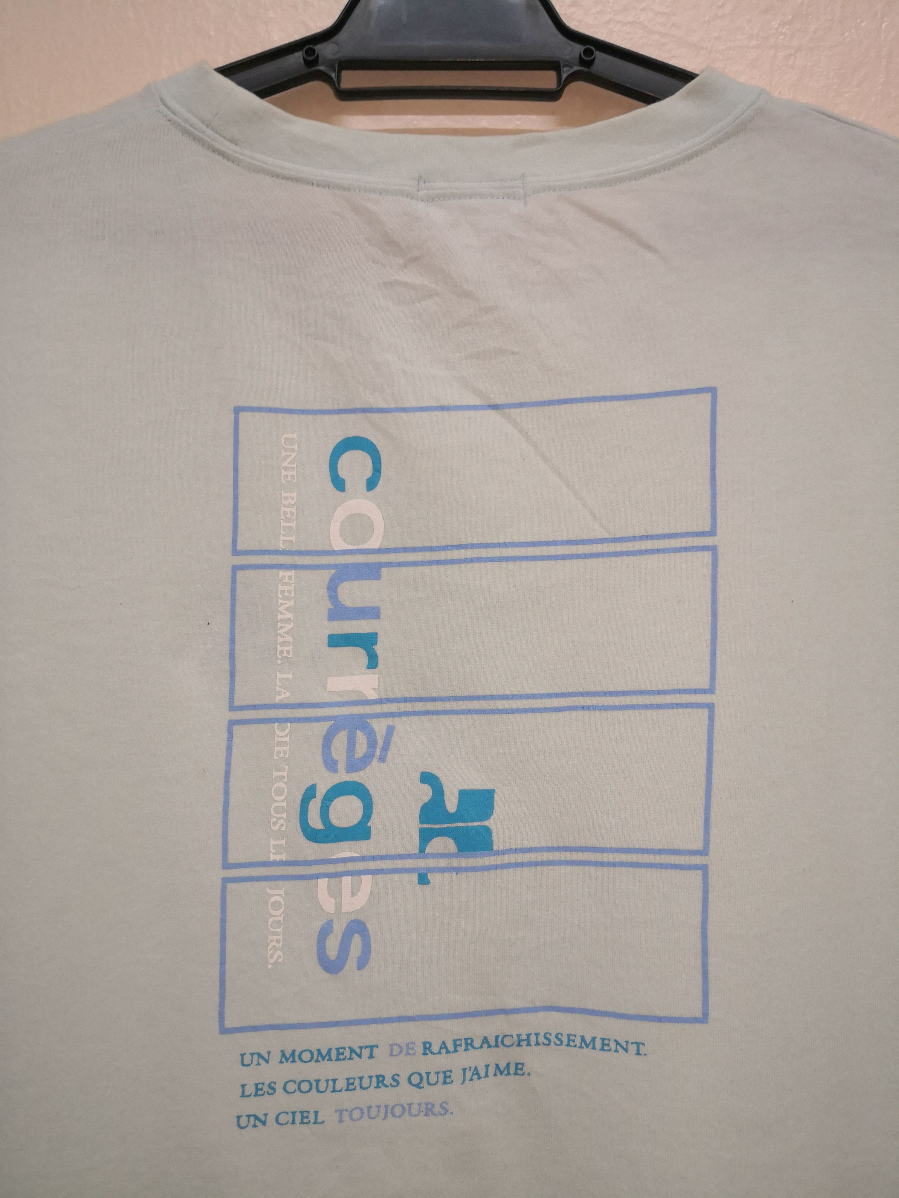 Courreges × Designer Courreges Embroidery logo x Big Logo x T shirt Size US L / EU 52-54 / 3 - 7 Thumbnail