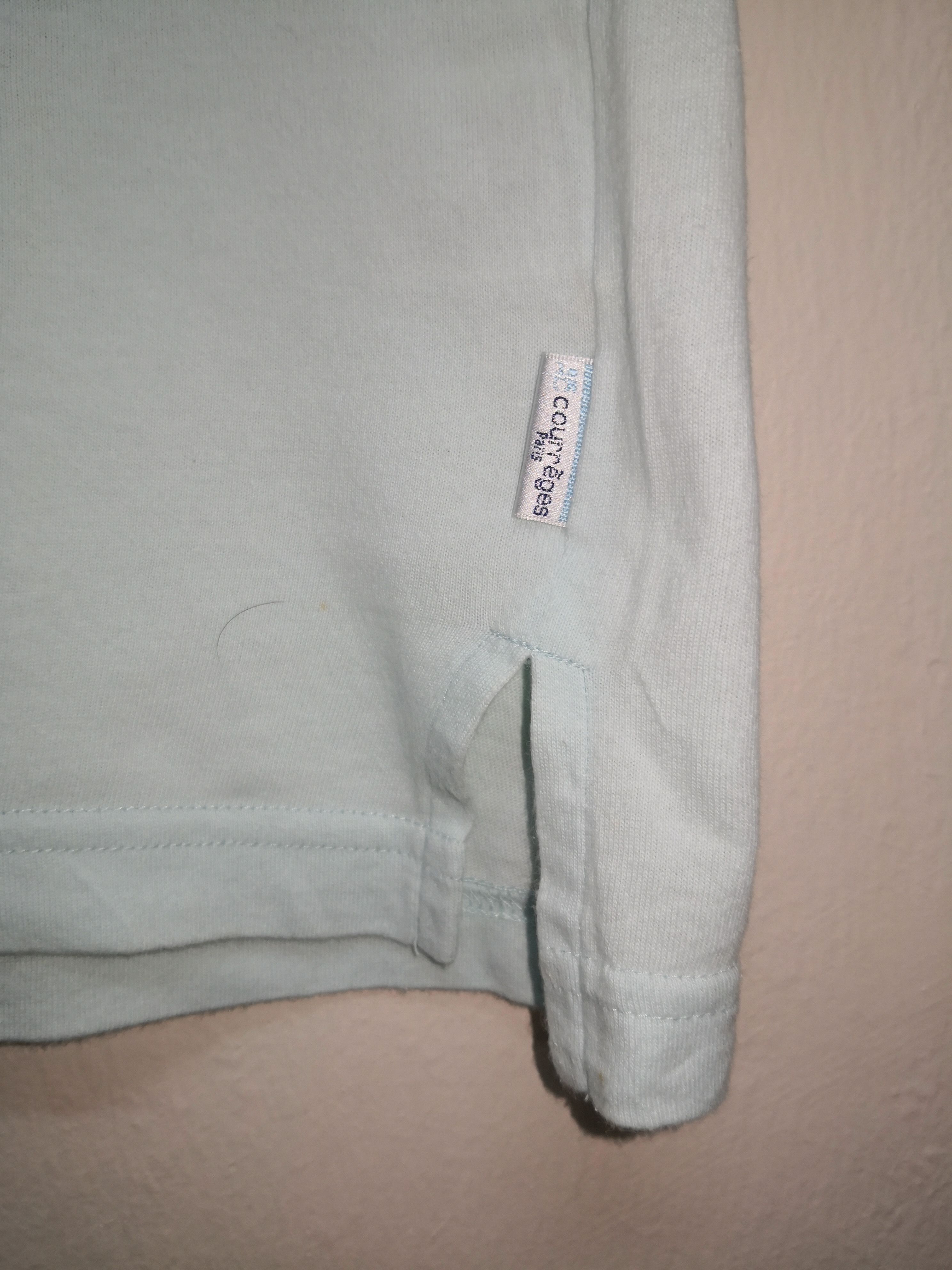 Courreges × Designer Courreges Embroidery logo x Big Logo x T shirt Size US L / EU 52-54 / 3 - 5 Thumbnail