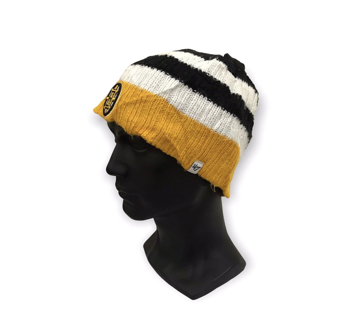 Hat Forty Seven Brand Stripe Design Beanie Hat Grailed
