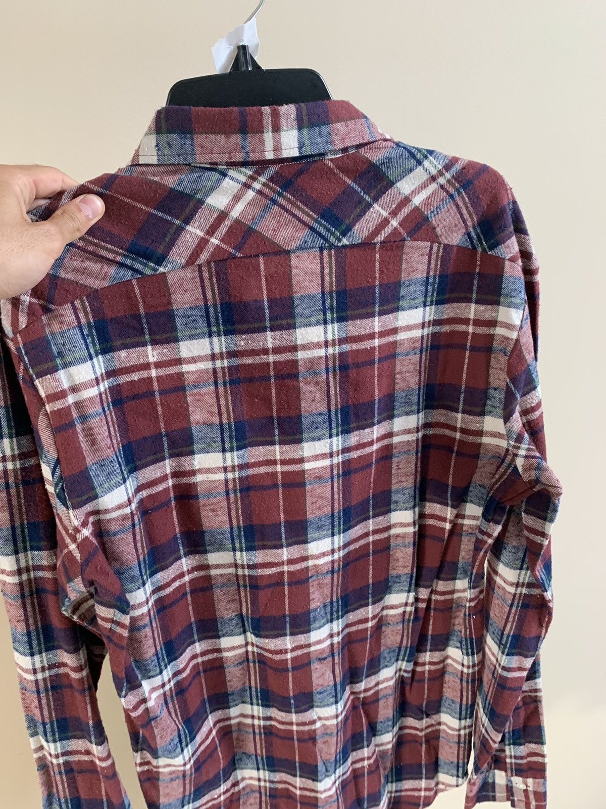 Faith Connexion Fit Check Shirt in Burgundy Size US S / EU 44-46 / 1 - 12 Thumbnail