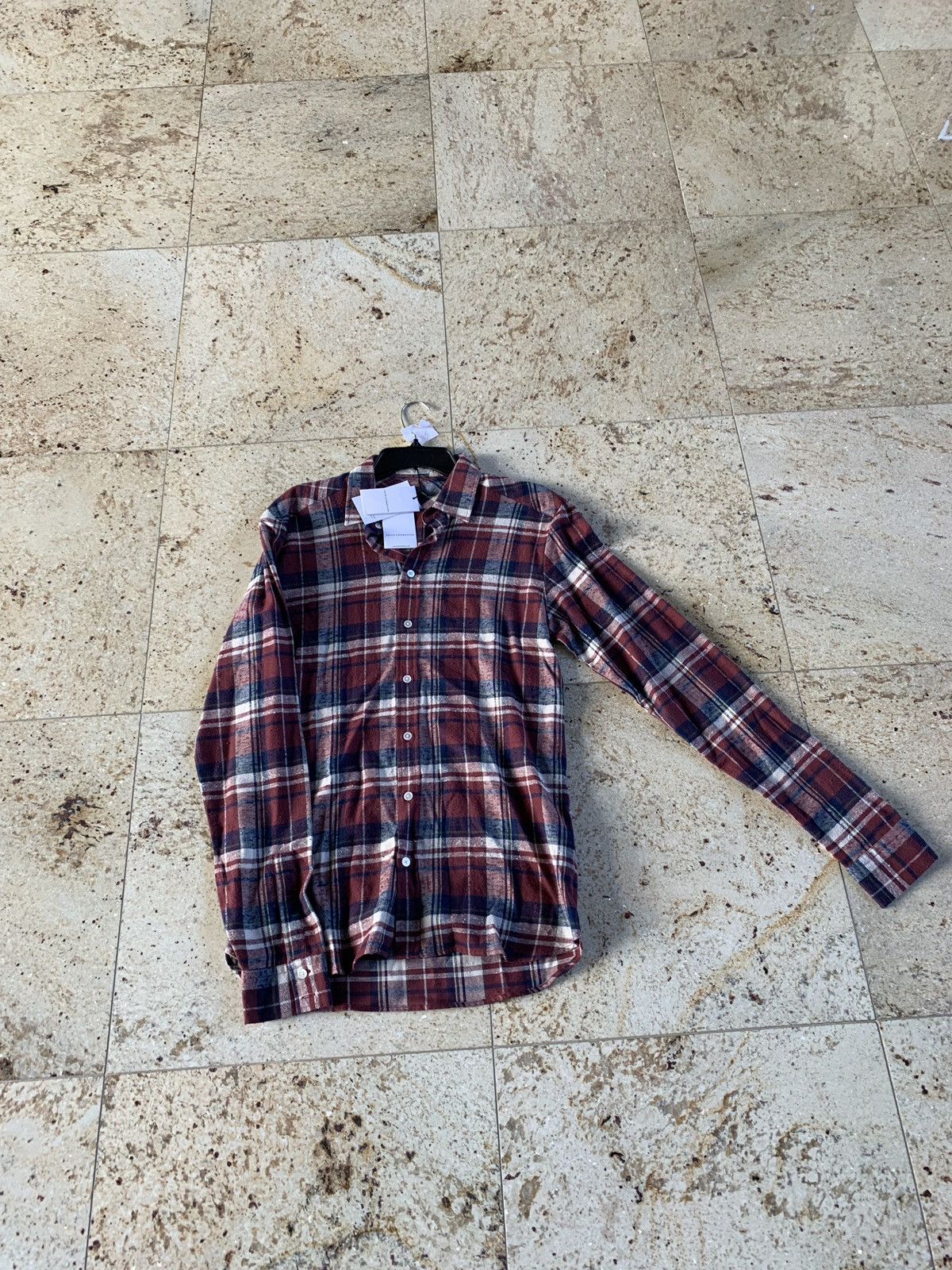 Faith Connexion Fit Check Shirt in Burgundy Size US S / EU 44-46 / 1 - 1 Thumbnail