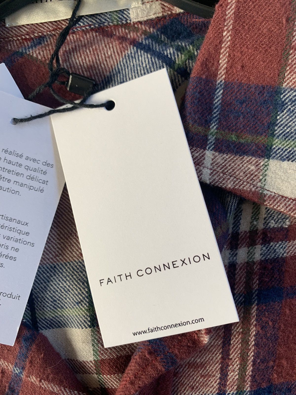 Faith Connexion Fit Check Shirt in Burgundy Size US S / EU 44-46 / 1 - 11 Thumbnail