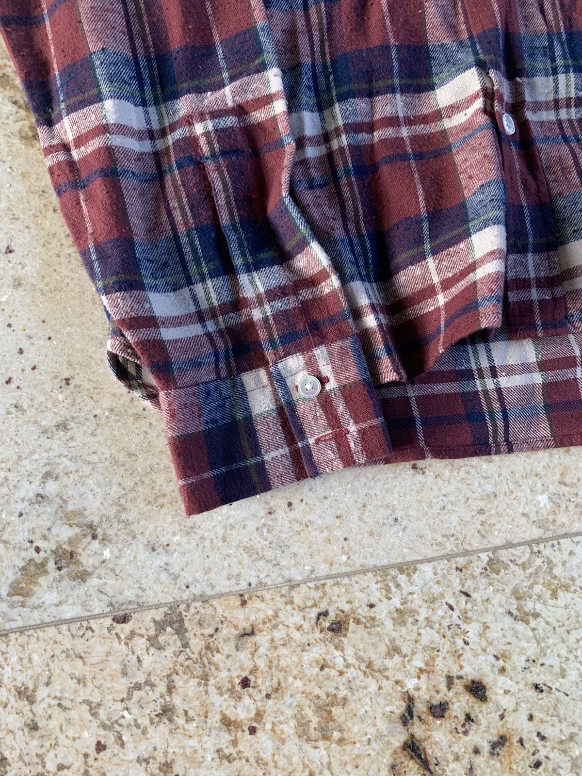 Faith Connexion Fit Check Shirt in Burgundy Size US S / EU 44-46 / 1 - 7 Thumbnail