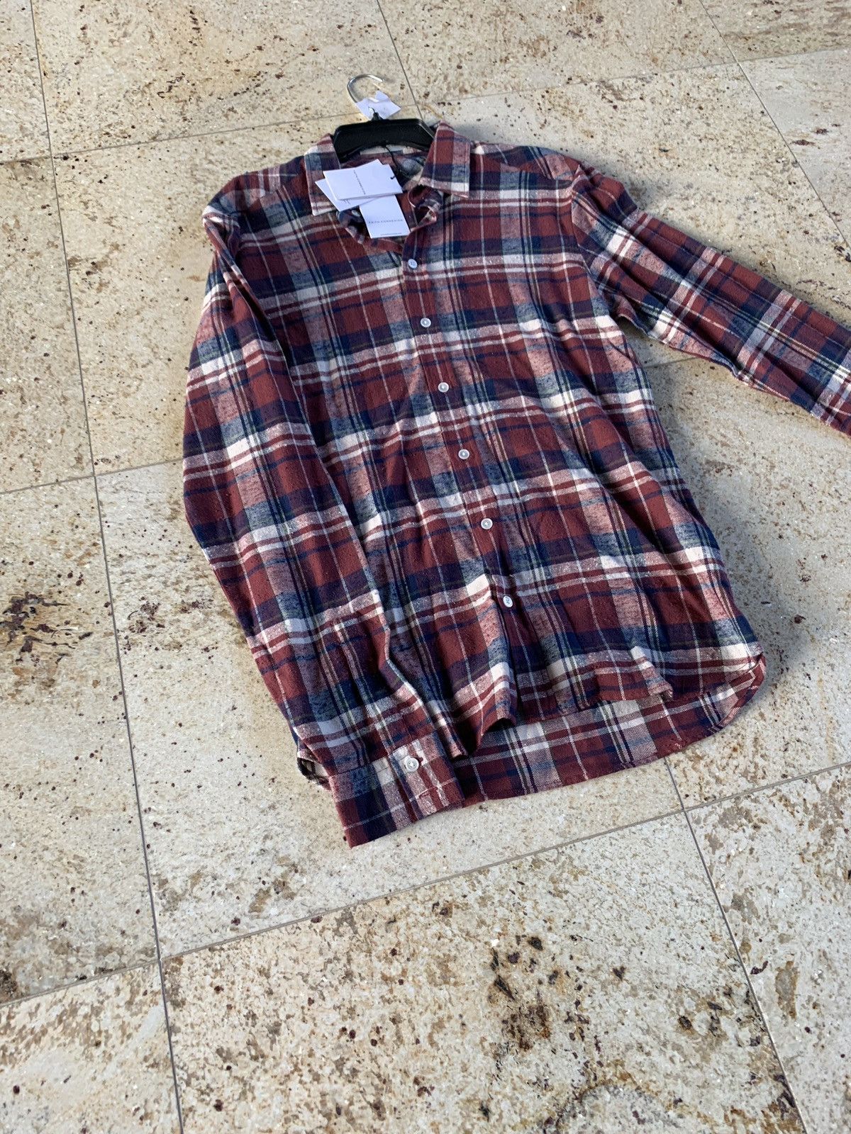 Faith Connexion Fit Check Shirt in Burgundy Size US S / EU 44-46 / 1 - 3 Thumbnail