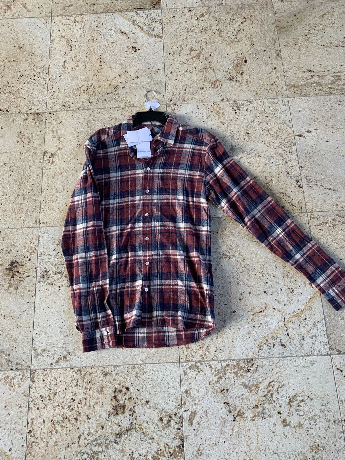 Faith Connexion Fit Check Shirt in Burgundy Size US S / EU 44-46 / 1 - 2 Thumbnail
