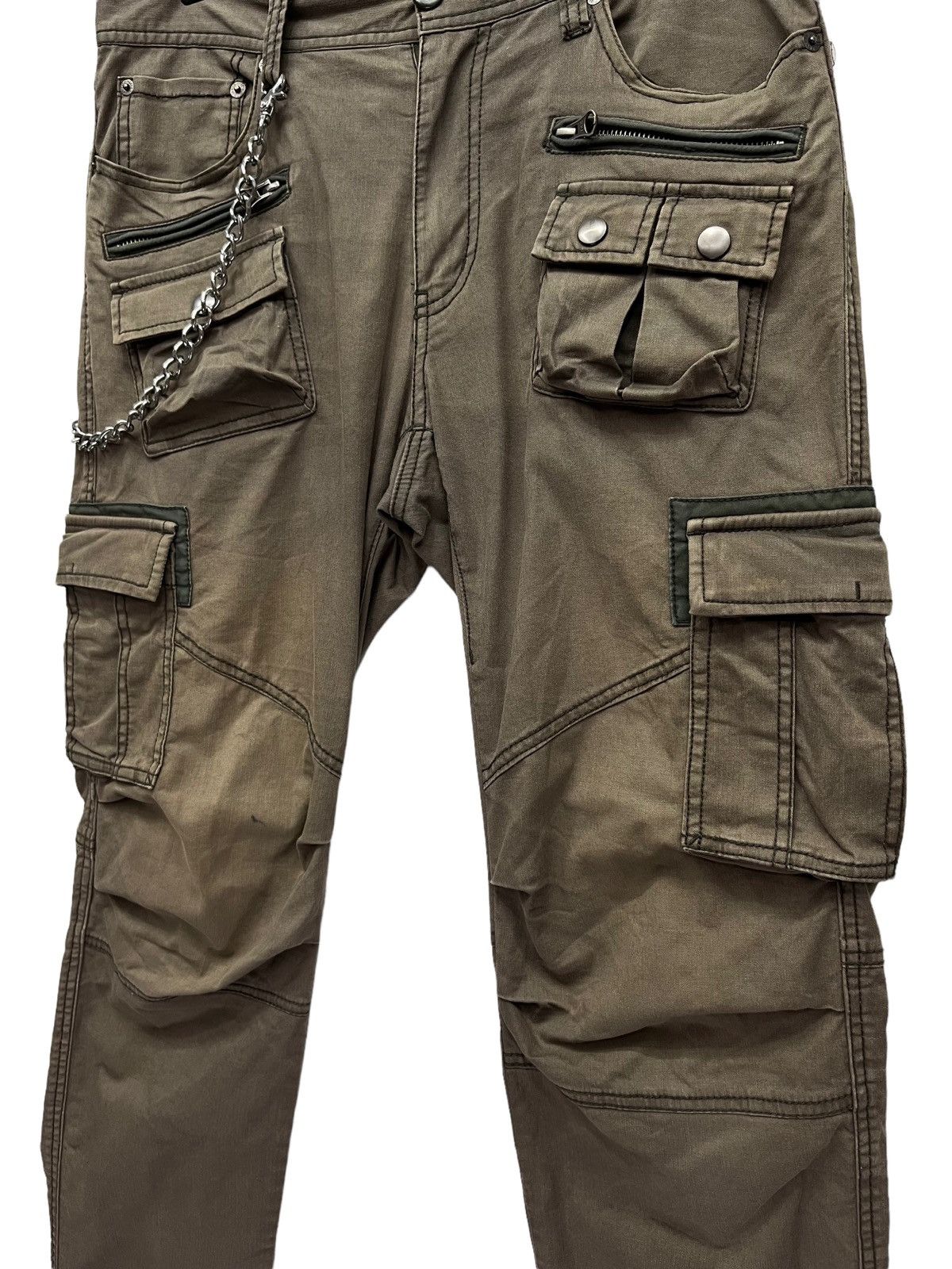 Self Edge RUPERT Sun Faded Rusty Erd Grunge Tactical Punk Slim Cargo Size US 31 - 2 Thumbnail