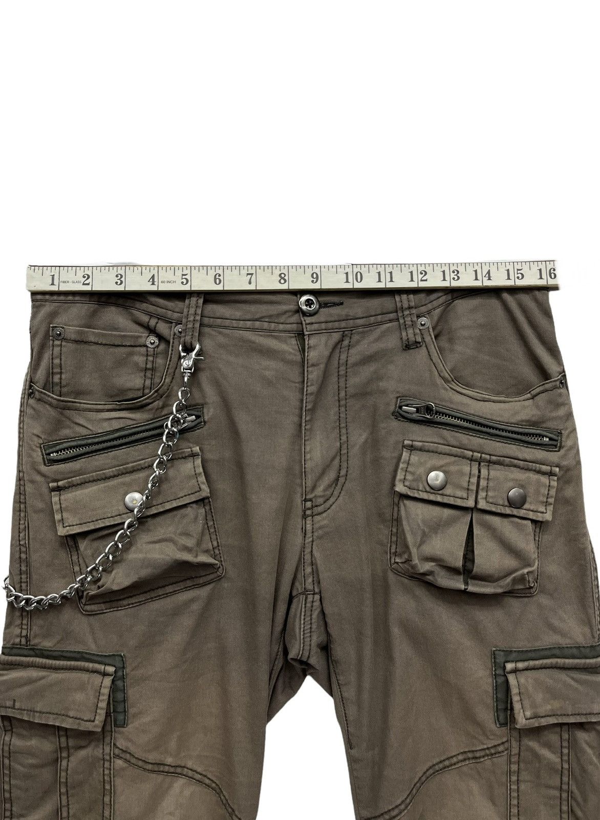 Self Edge RUPERT Sun Faded Rusty Erd Grunge Tactical Punk Slim Cargo Size US 31 - 9 Thumbnail