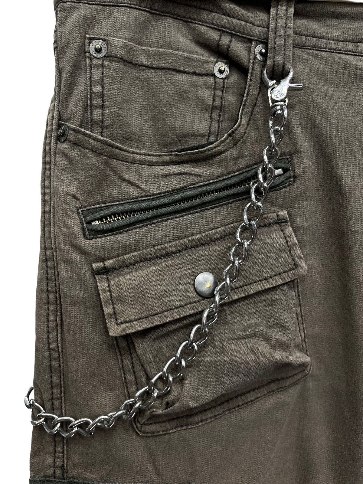 Self Edge RUPERT Sun Faded Rusty Erd Grunge Tactical Punk Slim Cargo Size US 31 - 4 Thumbnail