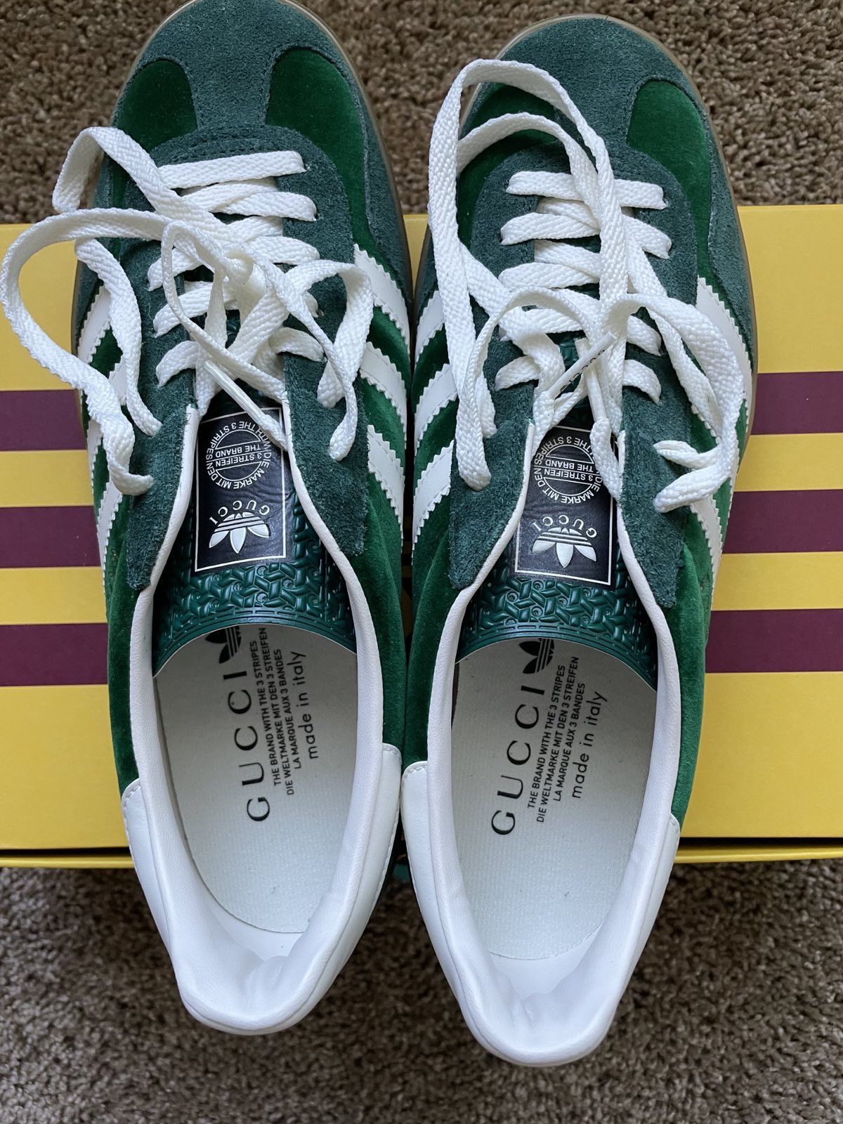 adidas gazelle silver green womens ADIDAS Samba x GUCCI Green – Avilarepublic main image 1
