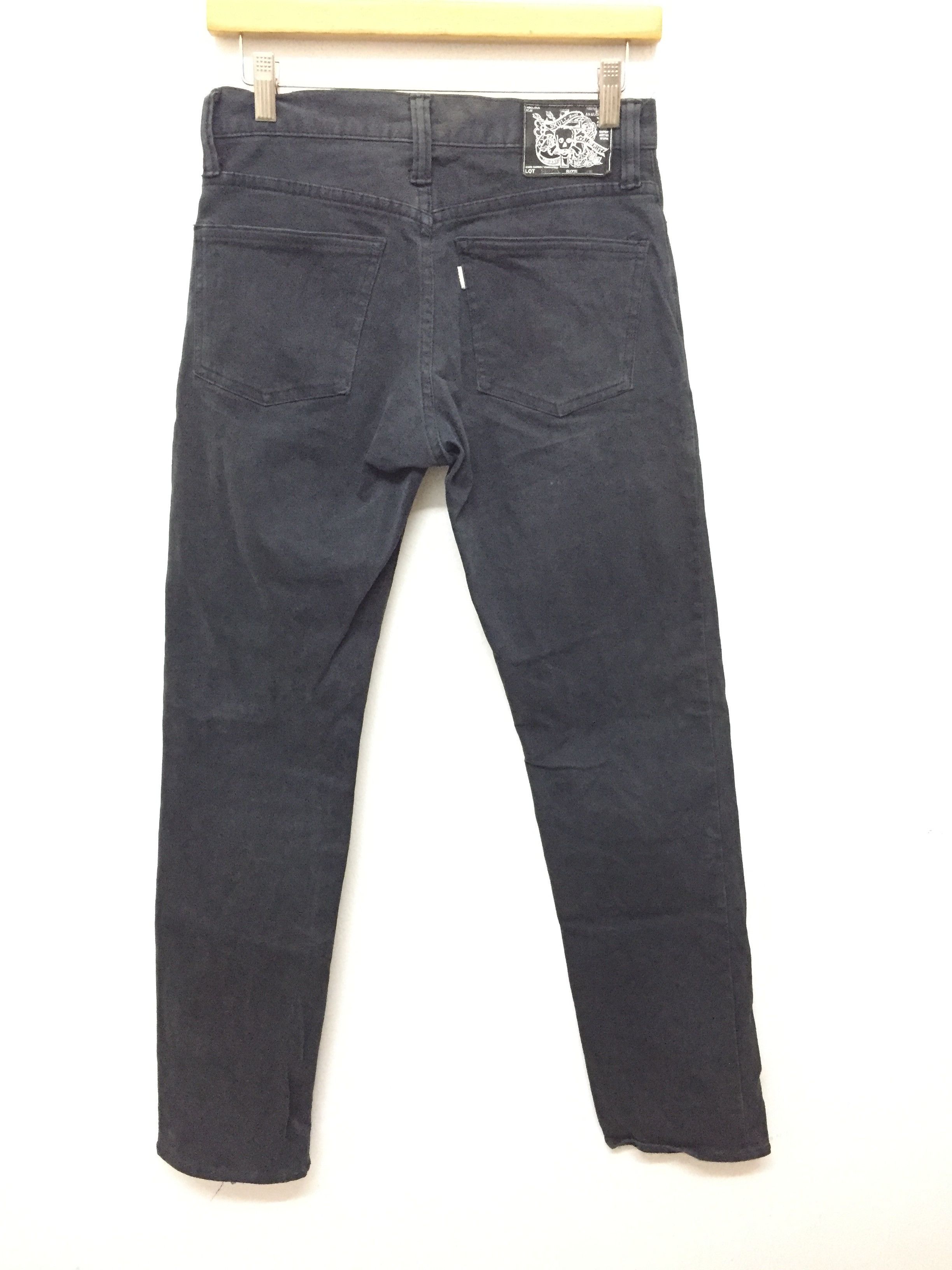Skull Jeans by an Alchemist Moleskin wash Denim Size US 28 / EU 44 - 7 Thumbnail
