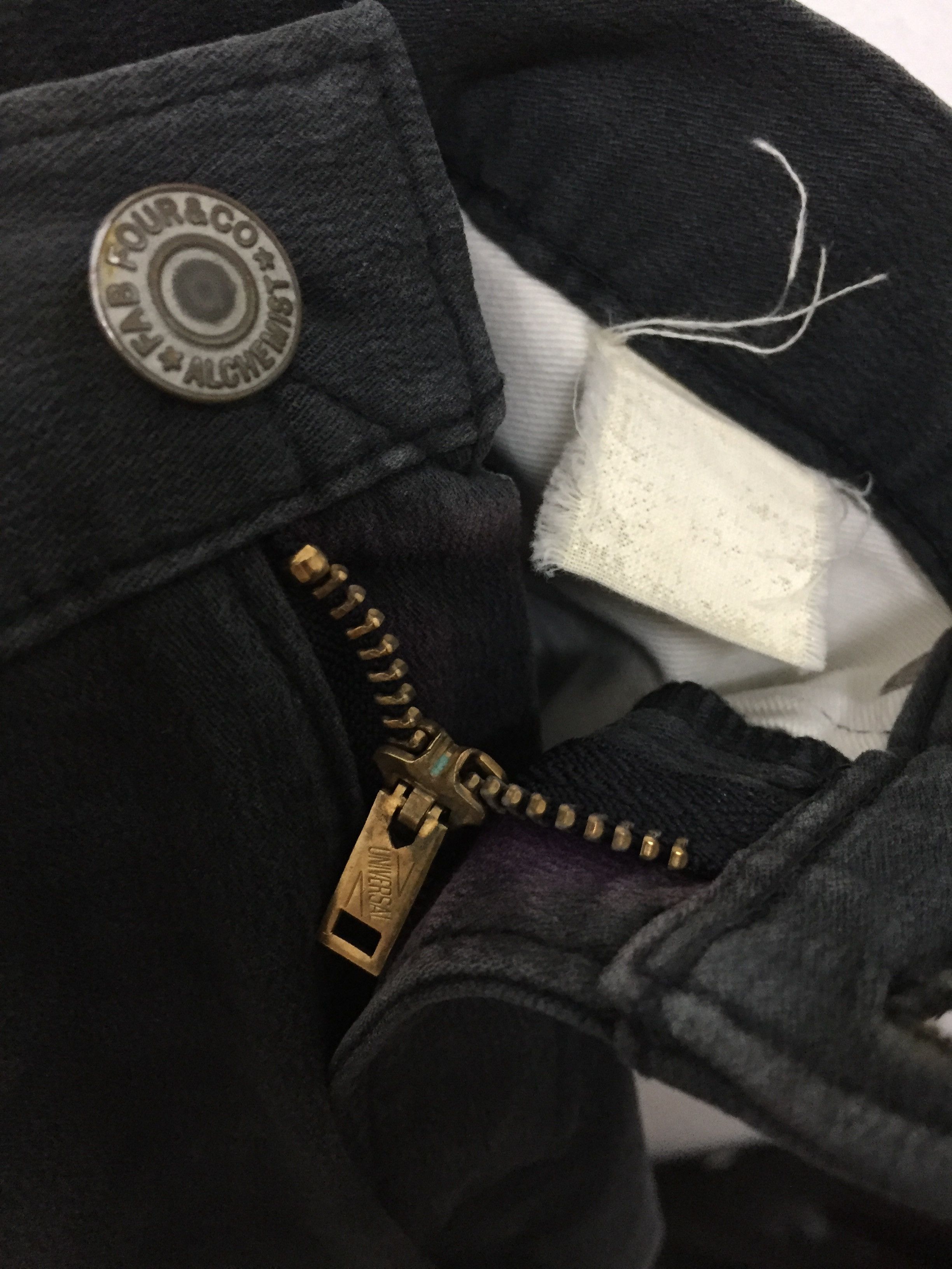 Skull Jeans by an Alchemist Moleskin wash Denim Size US 28 / EU 44 - 9 Thumbnail