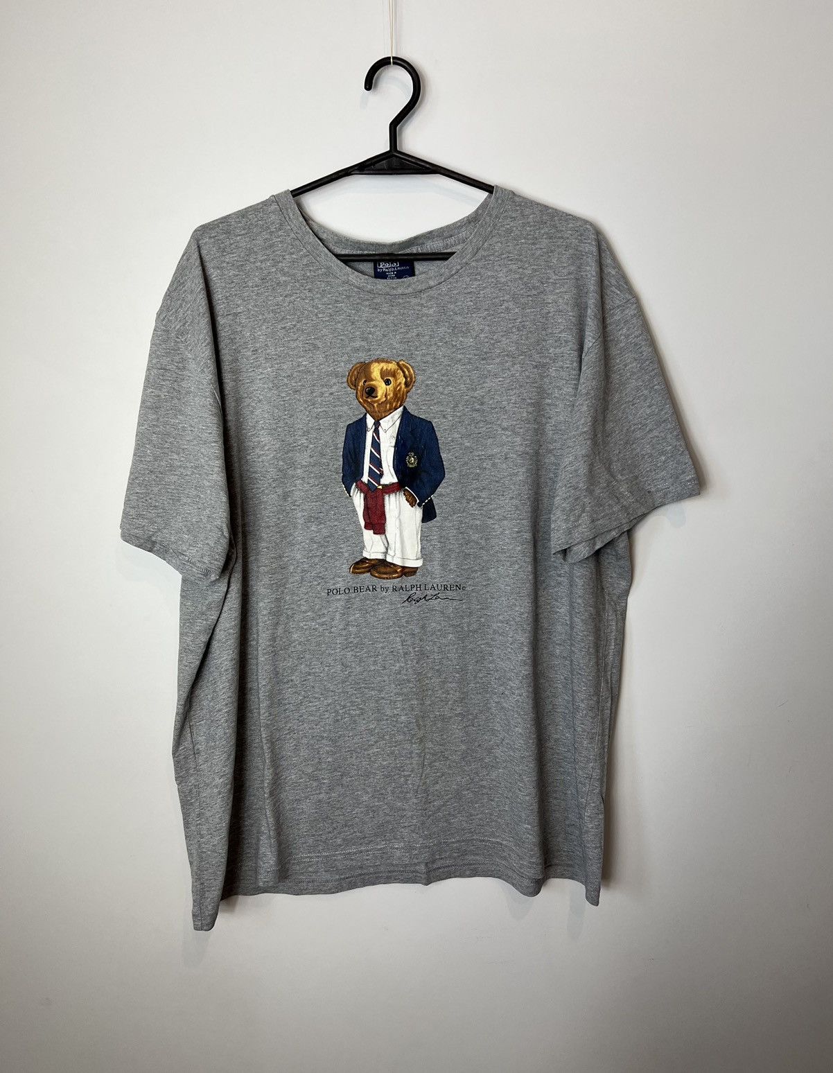 Vintage Ralph Lauren grey teddy bear baby tee