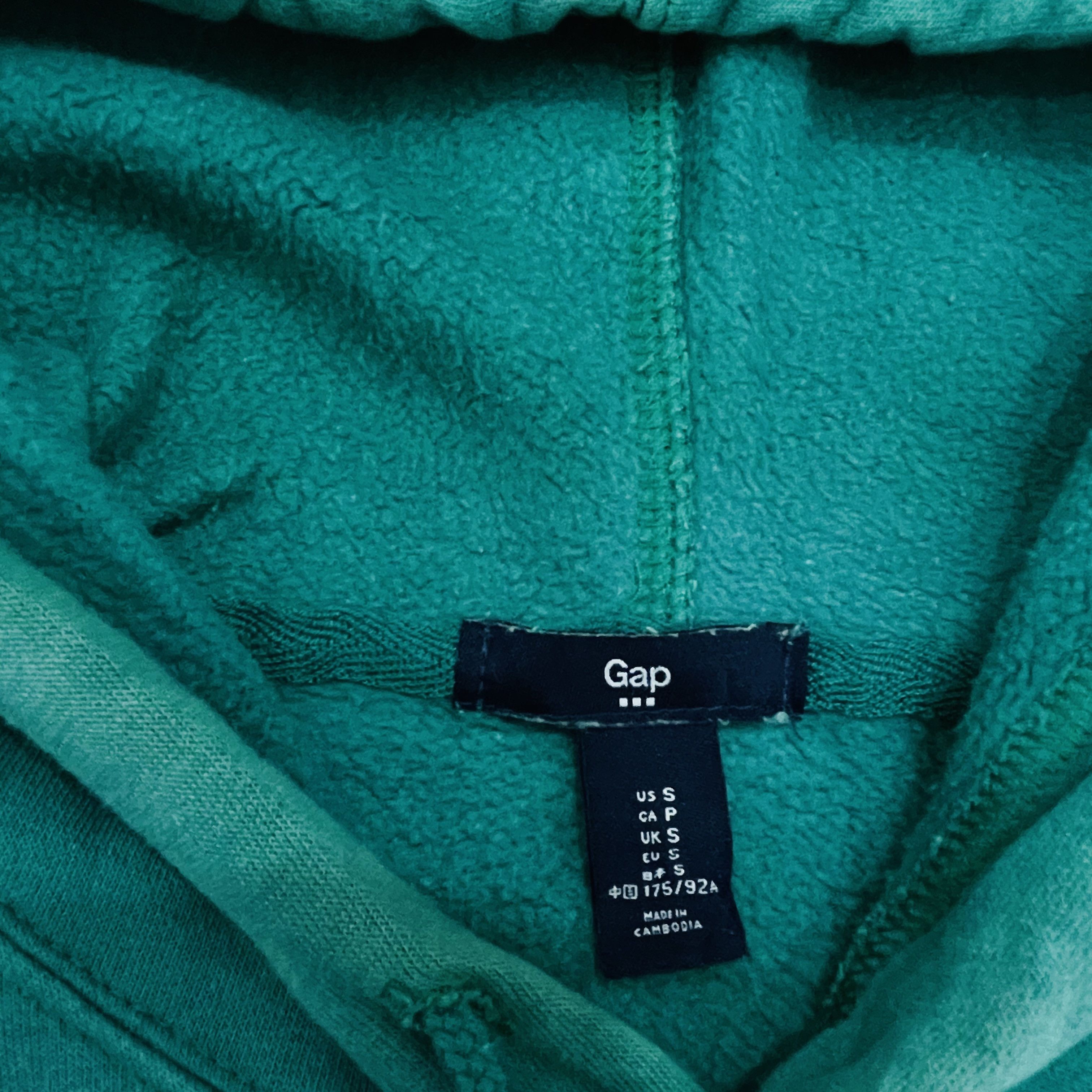 Gap Gap Spellout Green Hoodie Size US S / EU 44-46 / 1 - 5 Thumbnail