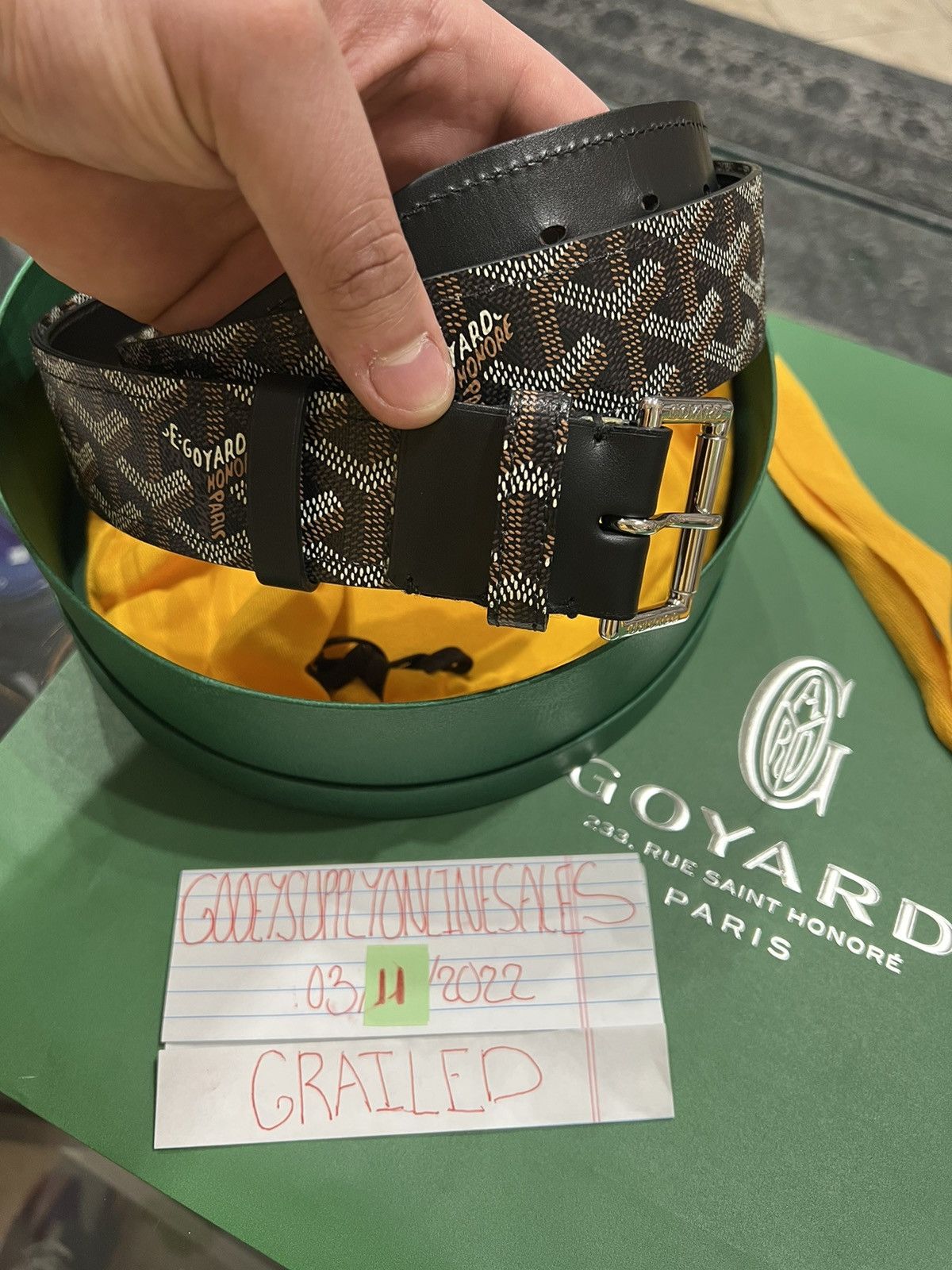 Goyard Goyard Black Belt | Grailed