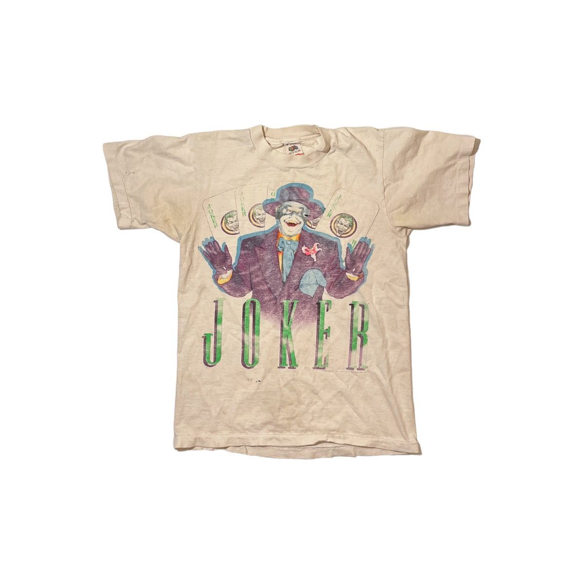 Fruit Of The Loom 1989 The Batman Joker Jack Nicholson Tee Size US M / EU 48-50 / 2 - 1 Thumbnail