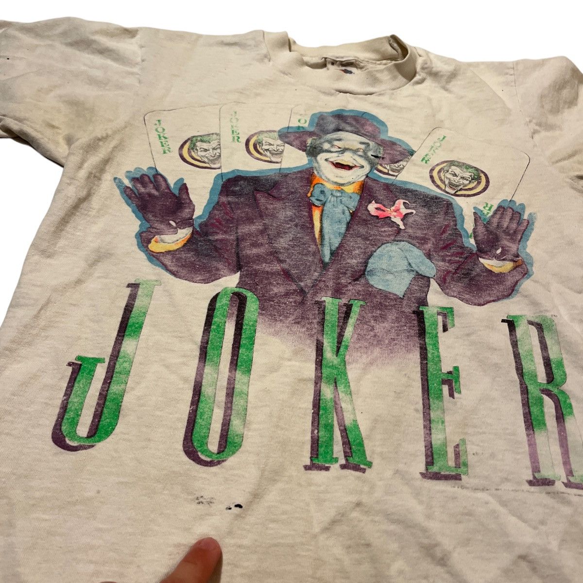 Fruit Of The Loom 1989 The Batman Joker Jack Nicholson Tee Size US M / EU 48-50 / 2 - 3 Thumbnail