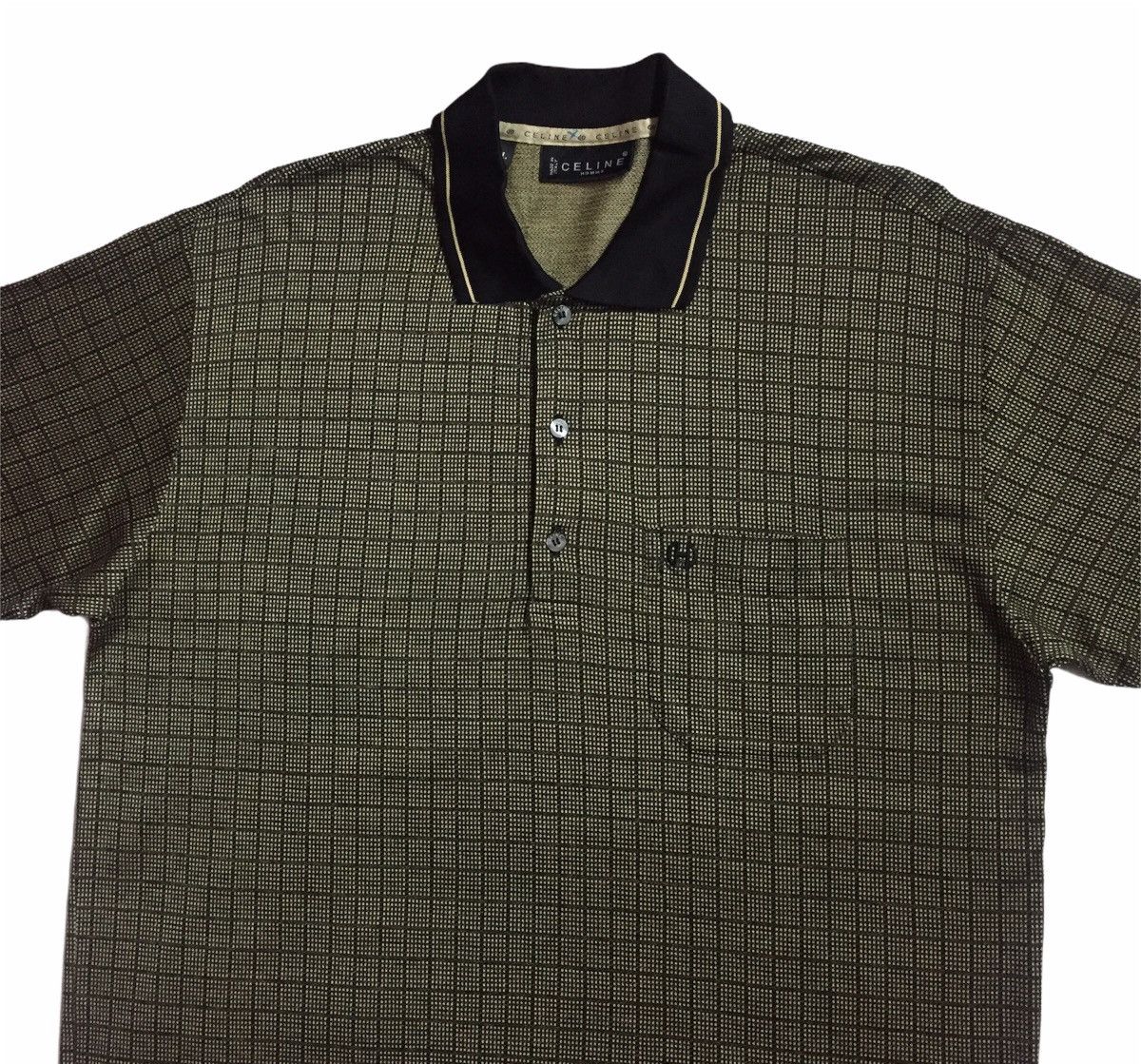 【CELINE】1990s Refined S/S Polo Shirt CELINE】1990s Refined S/S Polo Shirt CELINE】1990s Refined S