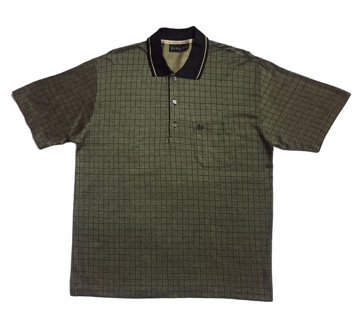 Vintage Celine Homme Polo Shirt Grey Made in Italy - Etsy