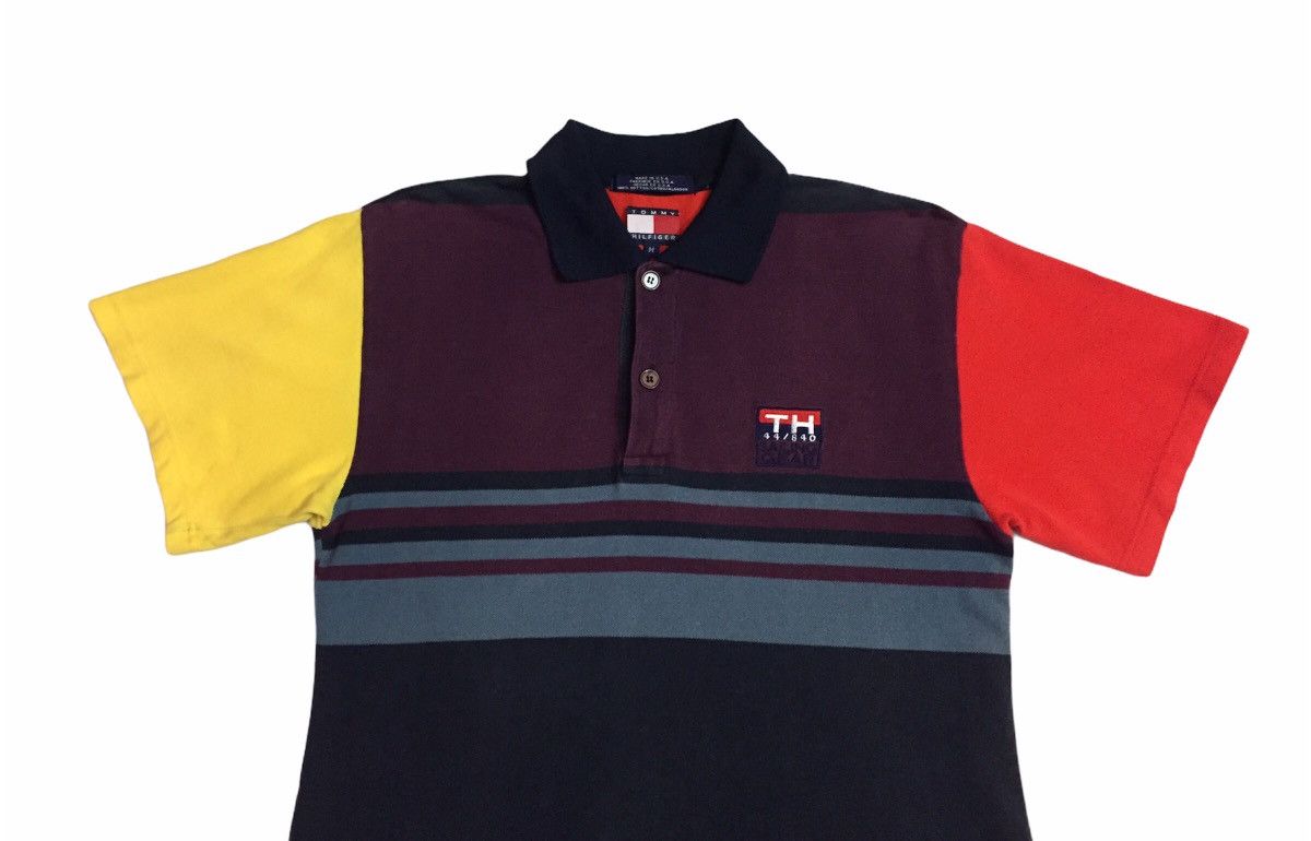 Tommy Hilfiger × Vintage VINTAGE 90s TOMMY HILFIGER SAILING GEAR POLO SHIRT Size US M / EU 48-50 / 2 - 3 Thumbnail