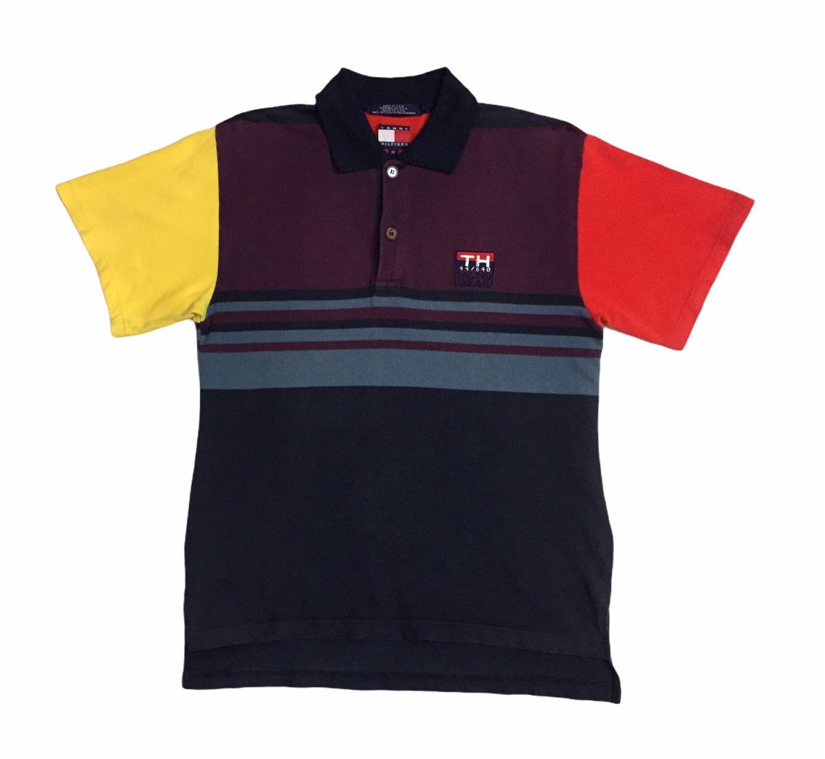 Tommy Hilfiger × Vintage VINTAGE 90s TOMMY HILFIGER SAILING GEAR POLO SHIRT Size US M / EU 48-50 / 2 - 1 Thumbnail