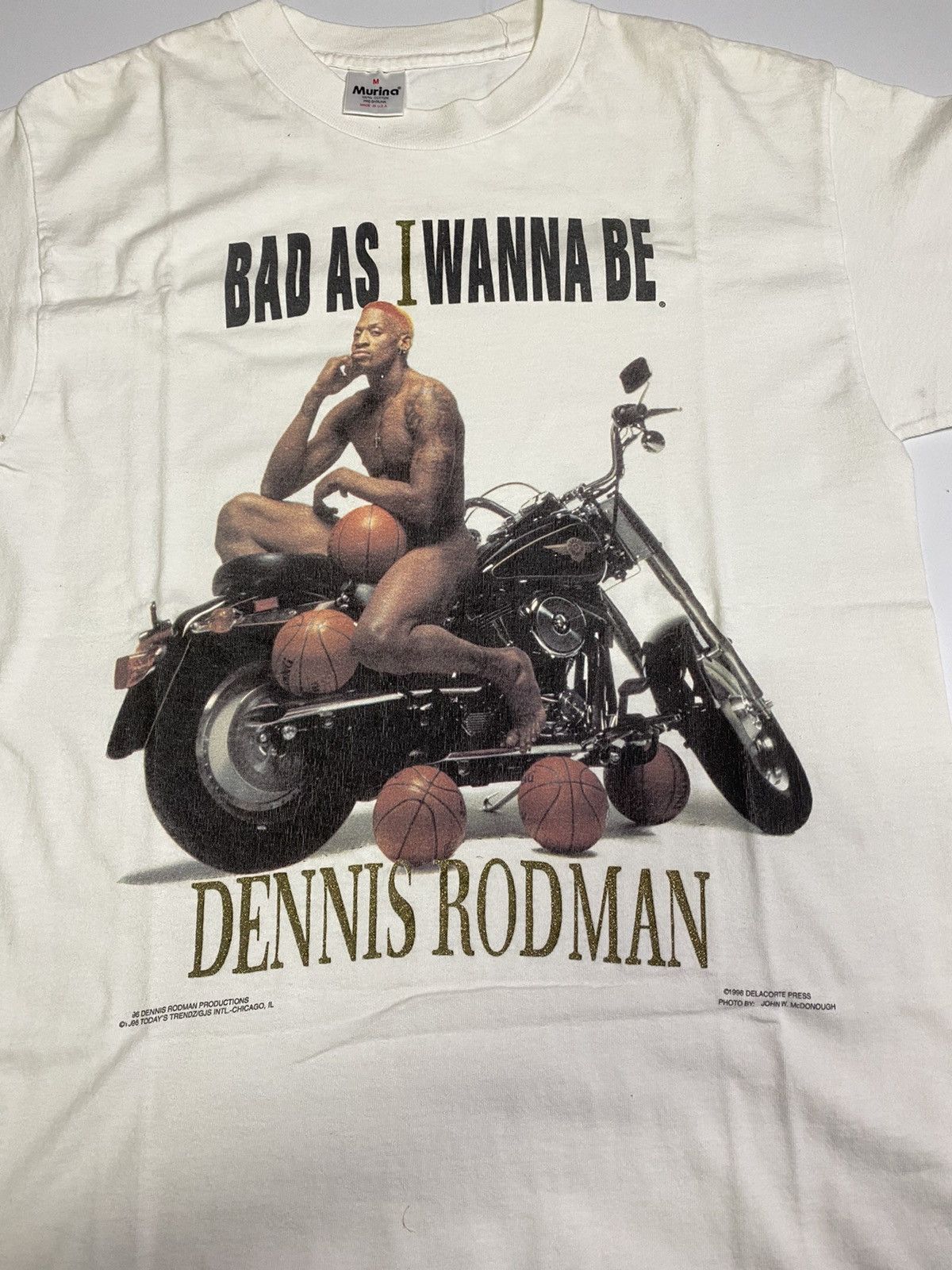 NBA × Vintage Vintage Dennis Rodman 1996 Tee Size US M / EU 48-50 / 2 - 4 Thumbnail